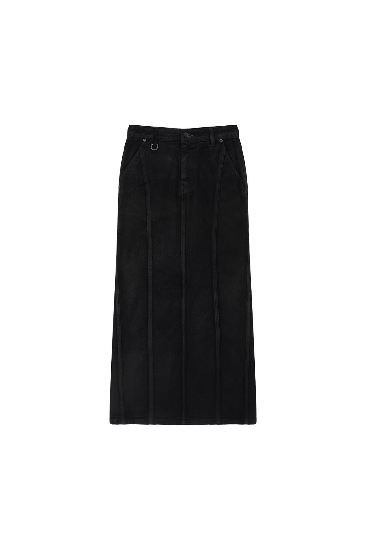 Matin Kim - Wax Coating Denim Skirt (Brown) product image 11 | TRAB K-Fashion Australia