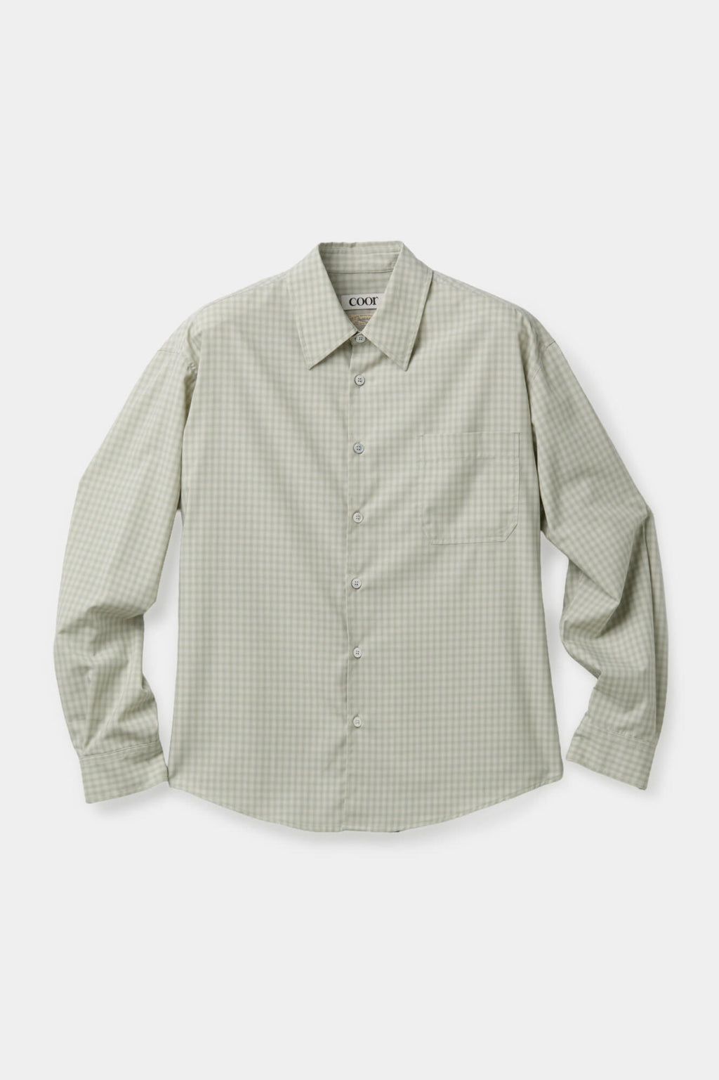 Coor - Micro Ombre Check Shirt (Pale Green) product image 1 | TRAB K-Fashion Australia