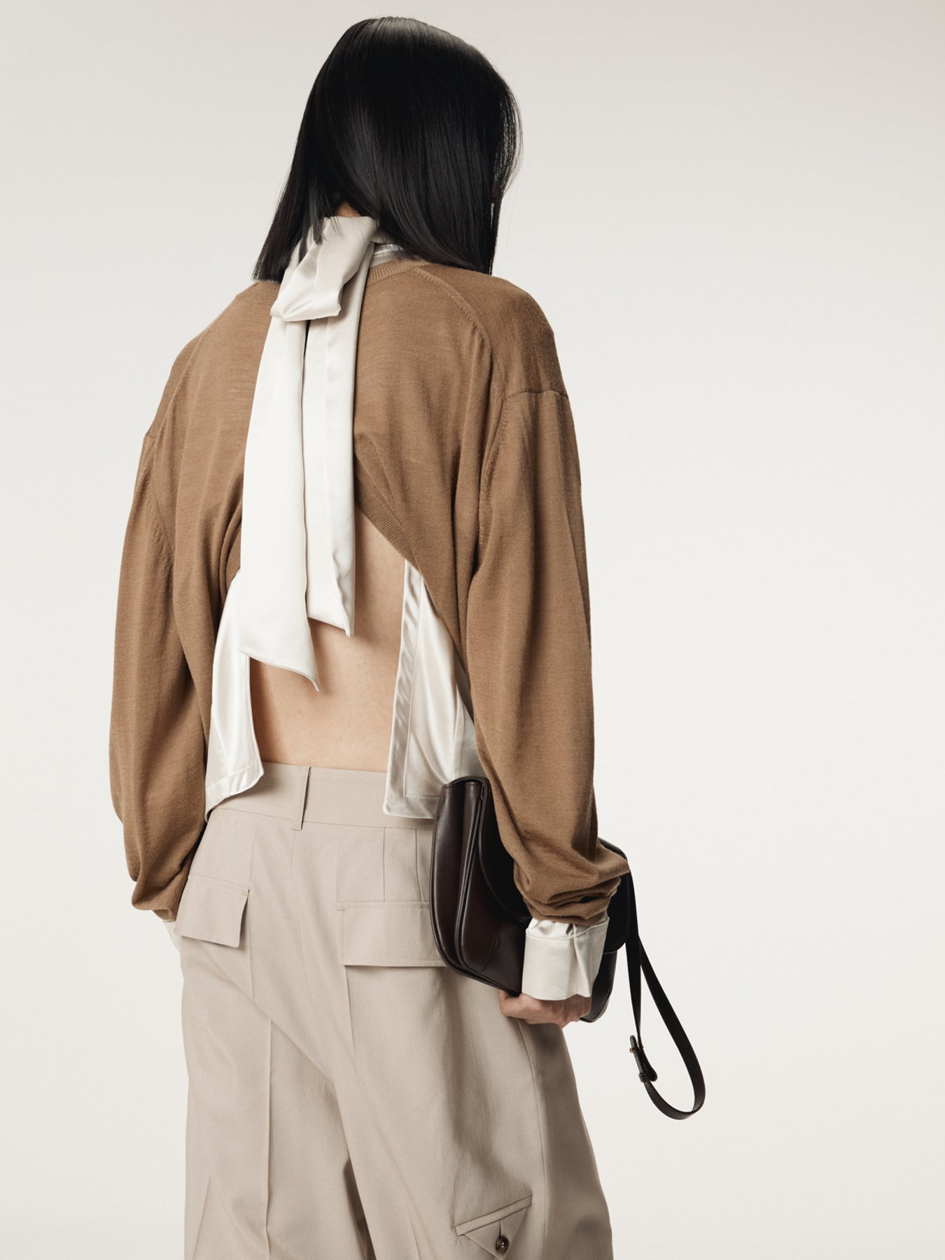 Recto - Back Open Detail Knit Top (Ochre) product image 8 | TRAB K-Fashion Australia