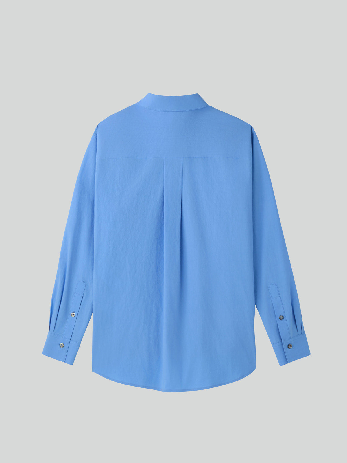 Recto - Detachable Scarf Cotton Shirt (Baby Blue) product image 6 | TRAB K-Fashion Australia