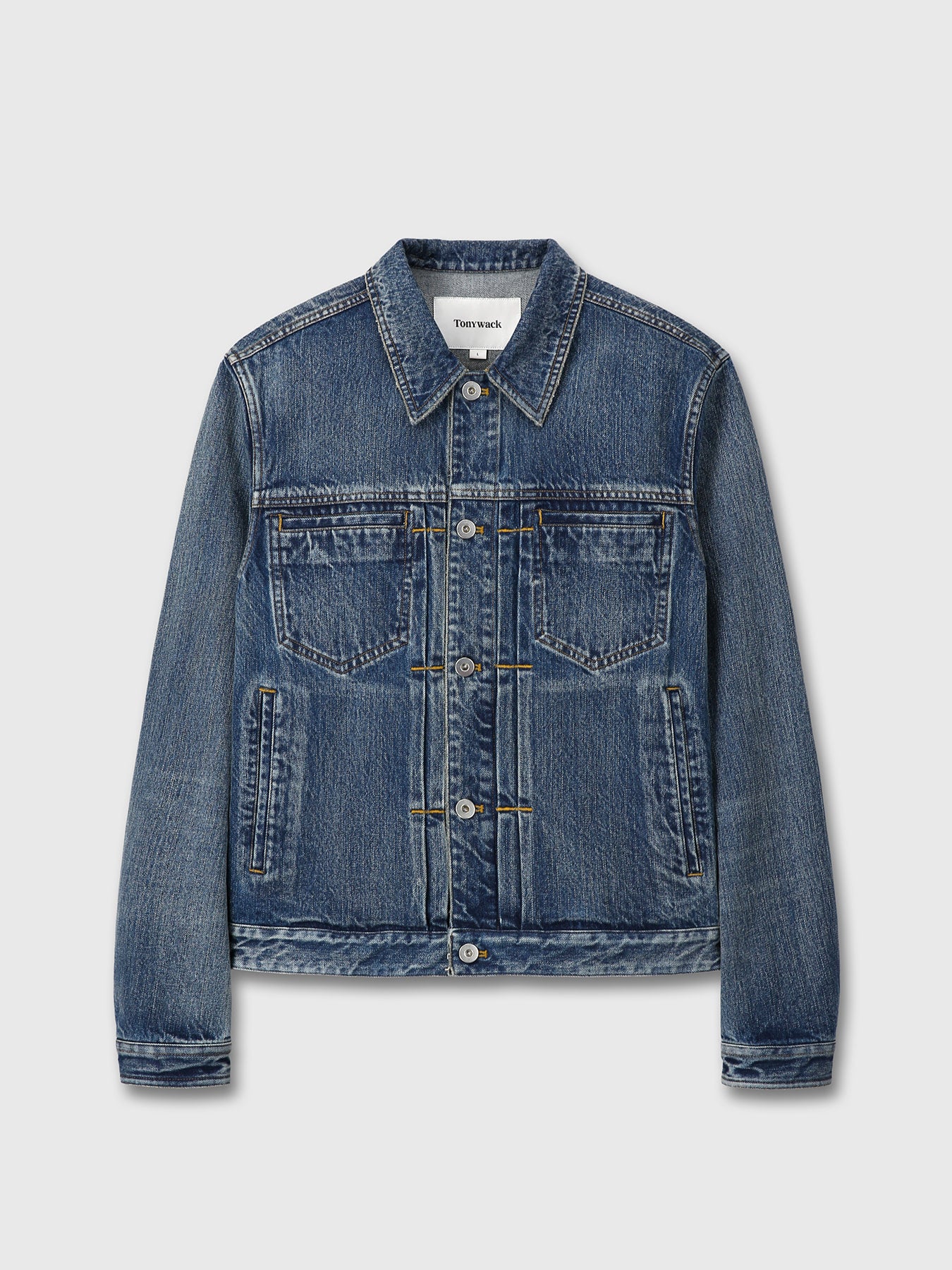 Tonywack - Denim Blouson Jacket (Mid Blue) product image 9 | TRAB K-Fashion Australia