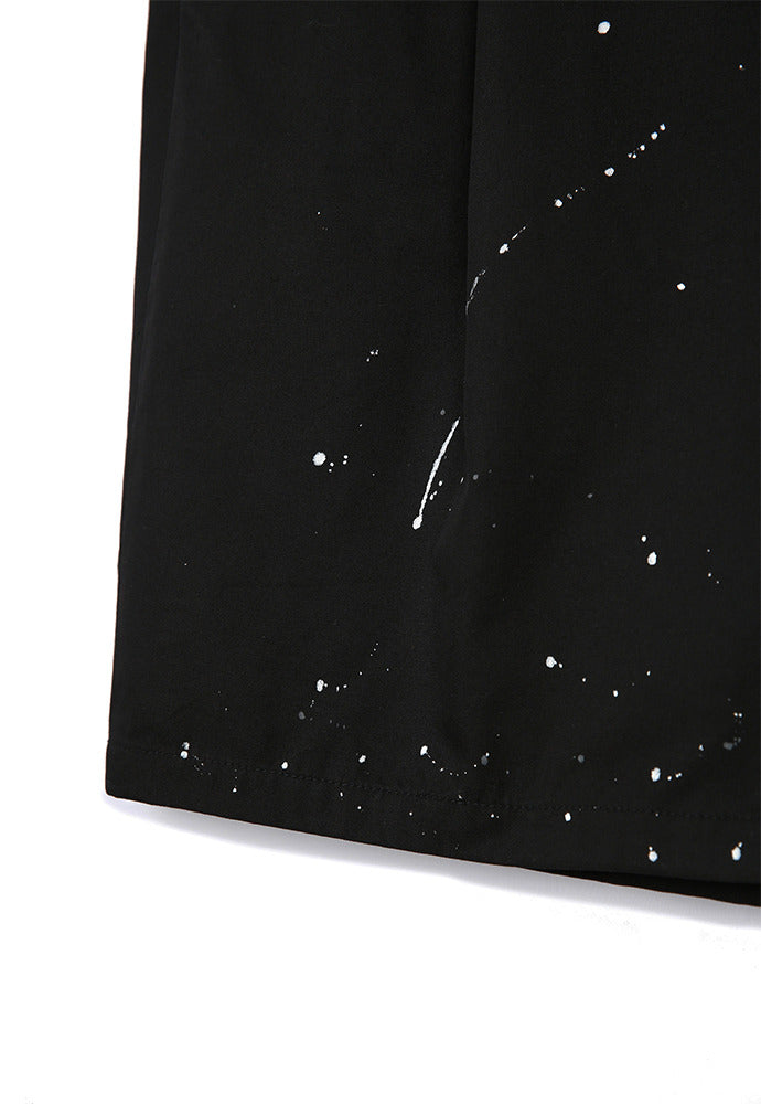 Tonywack - Row Painting Pleated Wide Shorts (Black) product image 5 | TRAB K-Fashion Australia