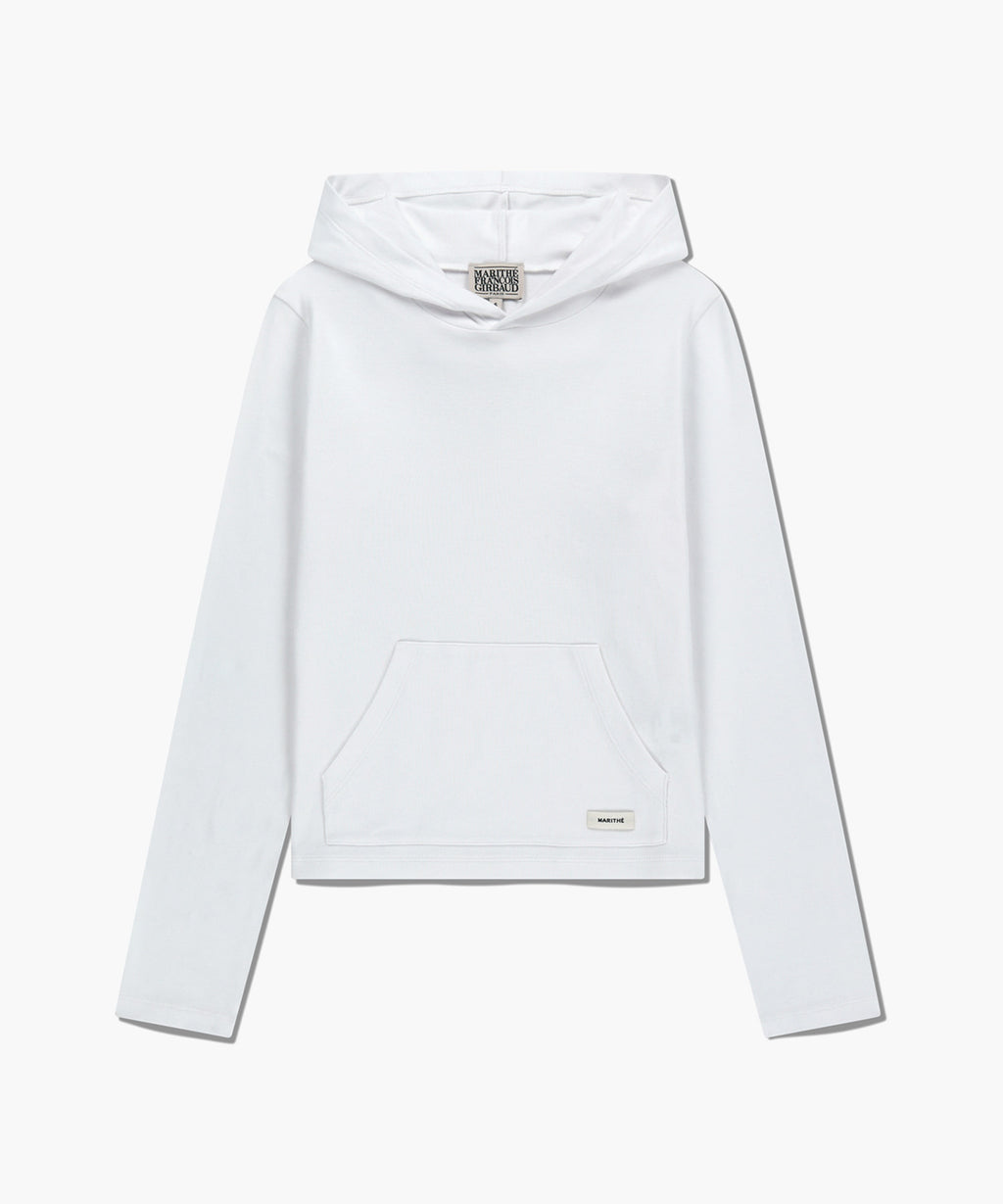 Marithe & Francois Girbaud - Basic Hoodie Long Sleeve (White) product image 6 | TRAB K-Fashion Australia