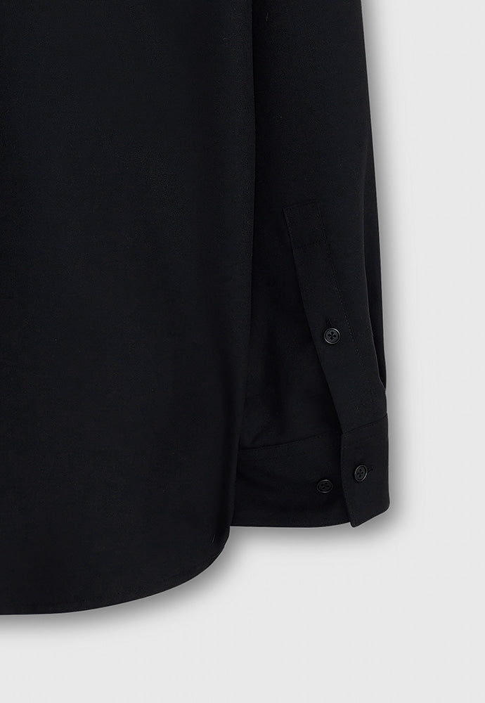 Tonywack - Wool Twill Hidden Pocket Shirt (Black) product image 14 | TRAB K-Fashion Australia