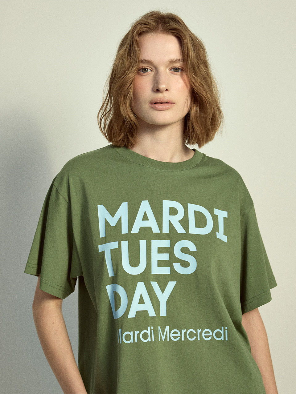 Mardi Mercredi - Tshirt Du Mardi (Olive Sky) product image 1 | TRAB K-Fashion Australia