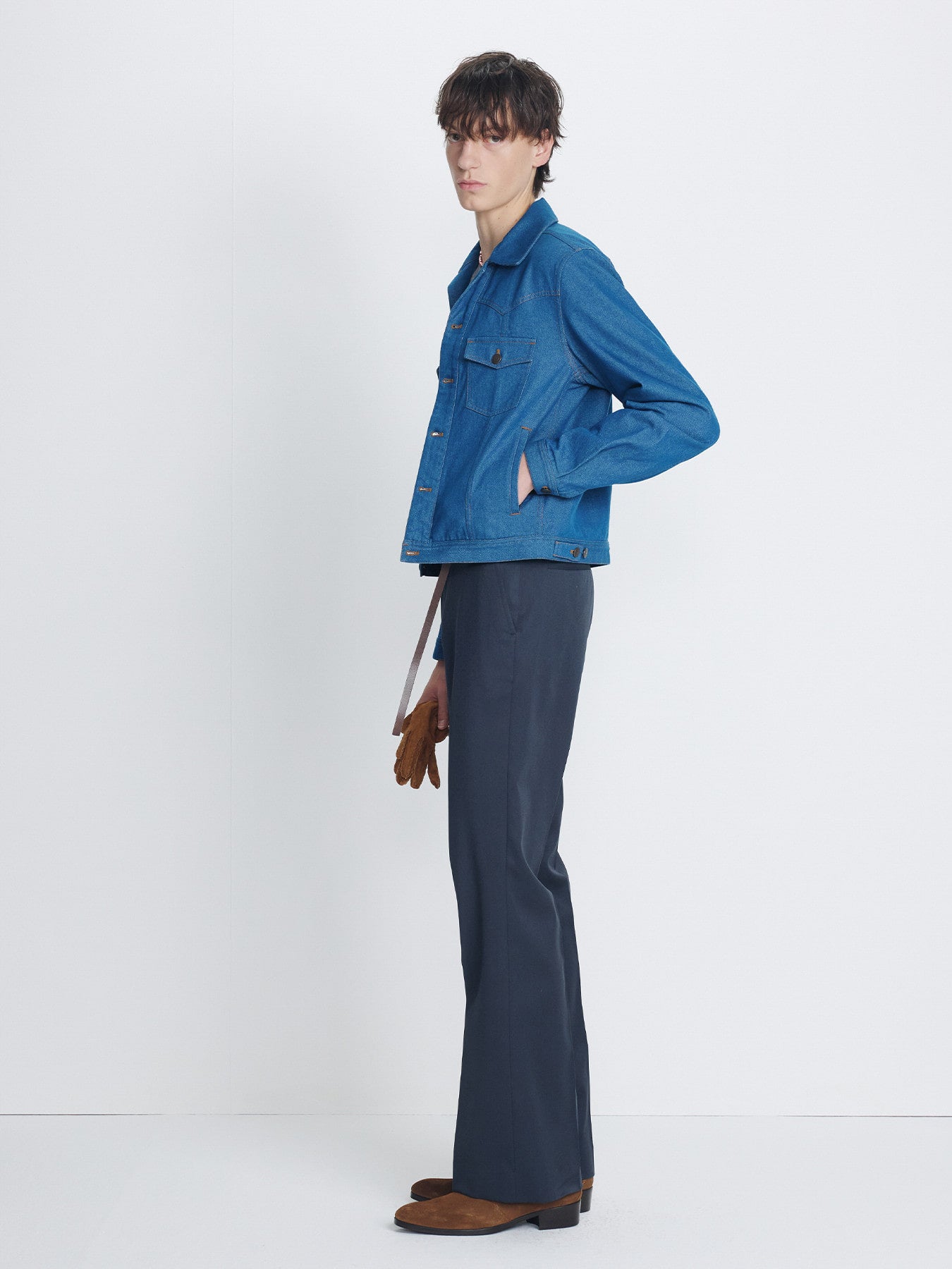 Tonywack - Wool Blend Flared Trousers (Slate Grey) product image 2 | TRAB K-Fashion Australia