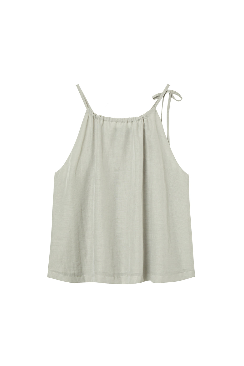 Deinet - Deinet Flare Halter Top (Ash Beige) product image 2 | TRAB K-Fashion Australia