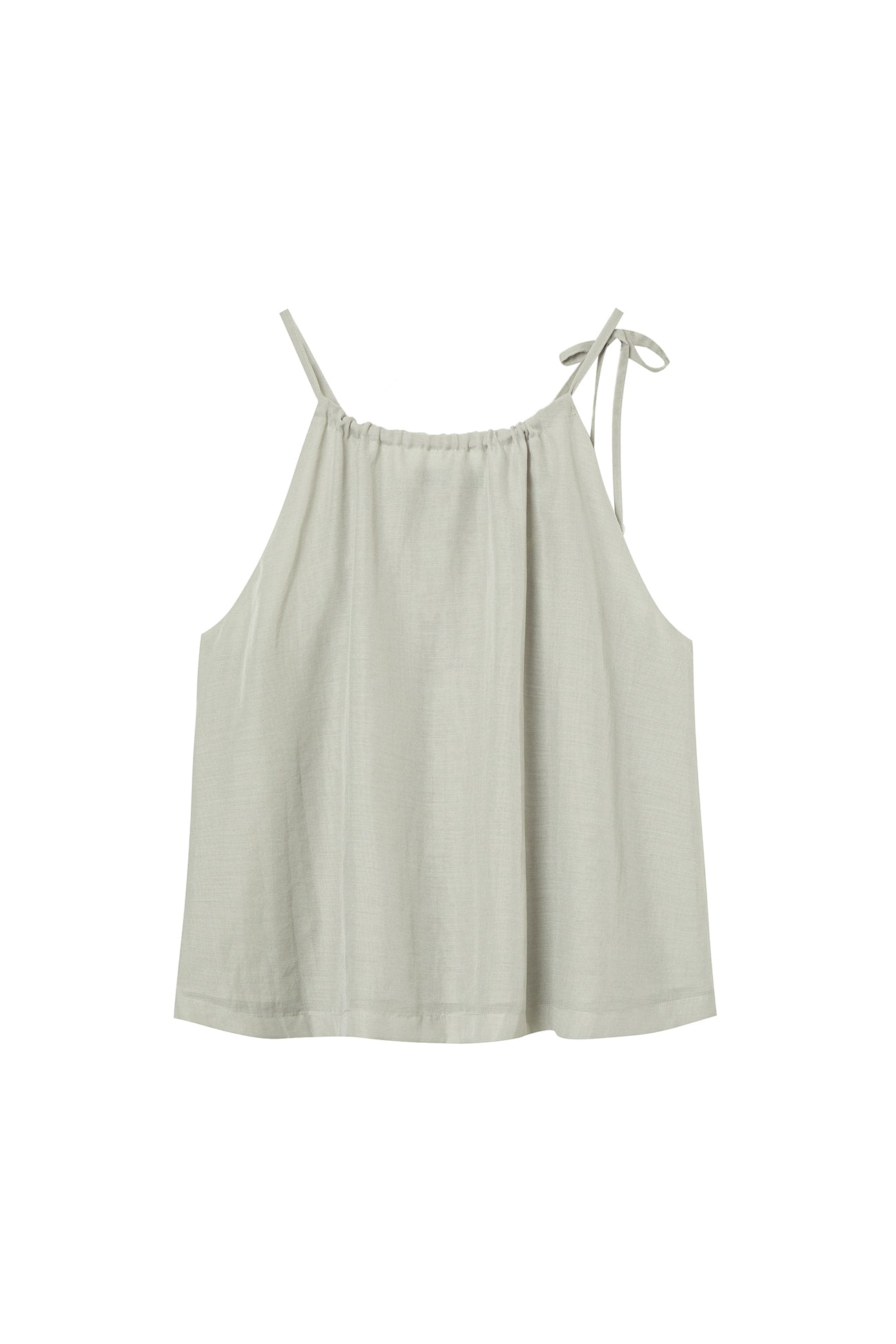Deinet - Deinet Flare Halter Top (Ash Beige) product image 2 | TRAB K-Fashion Australia