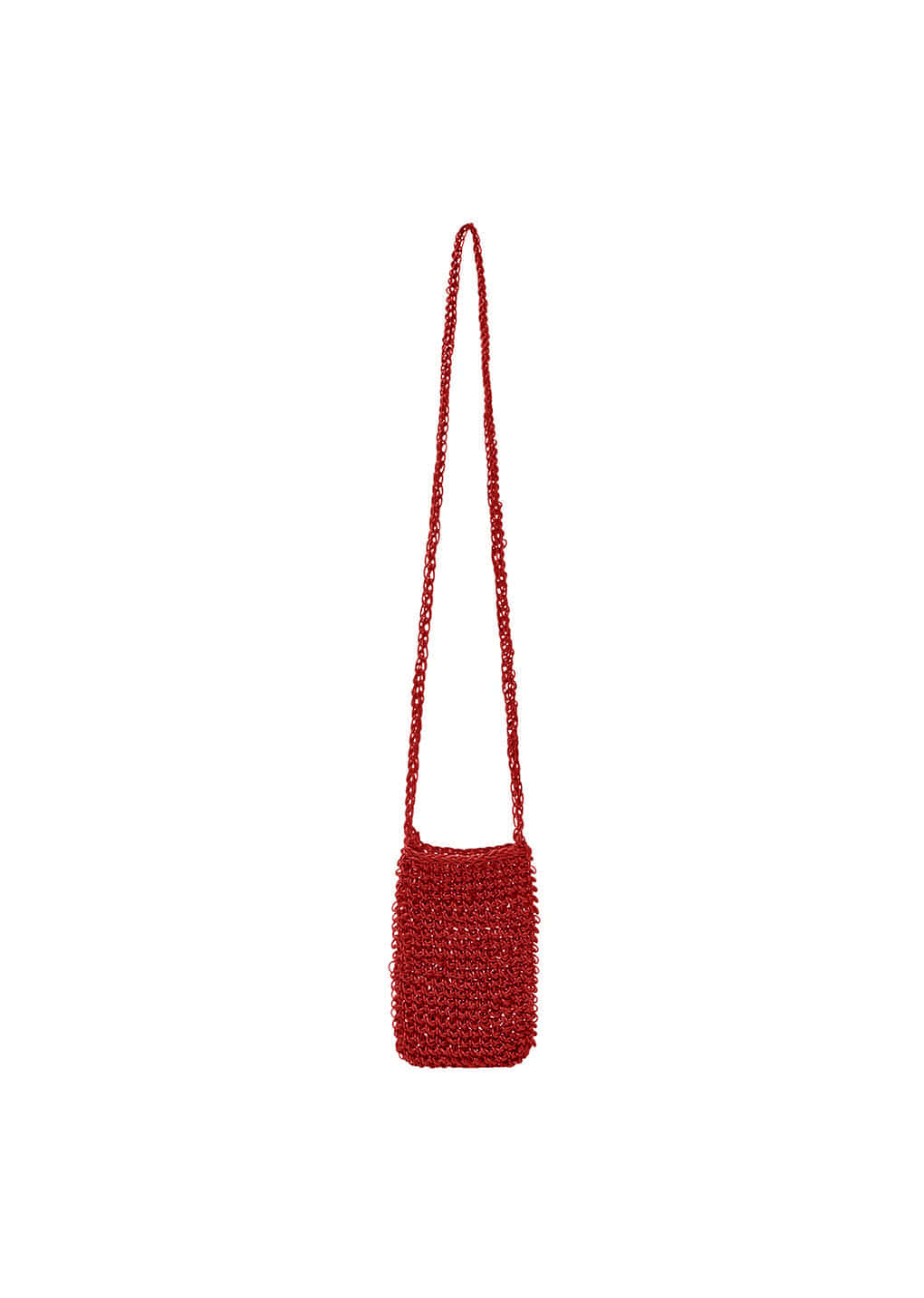 Amomento - Mini Handmade Leather Net Bag (Red) product image 4 | TRAB K-Fashion Australia