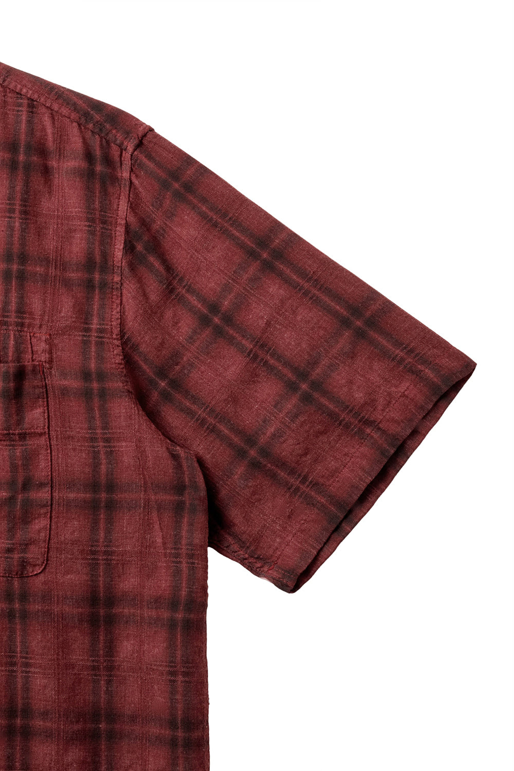 Hatchingroom - 2Pk Shirt 1/2 Over Dyed Check (Dark Red) product image 6 | TRAB K-Fashion Australia