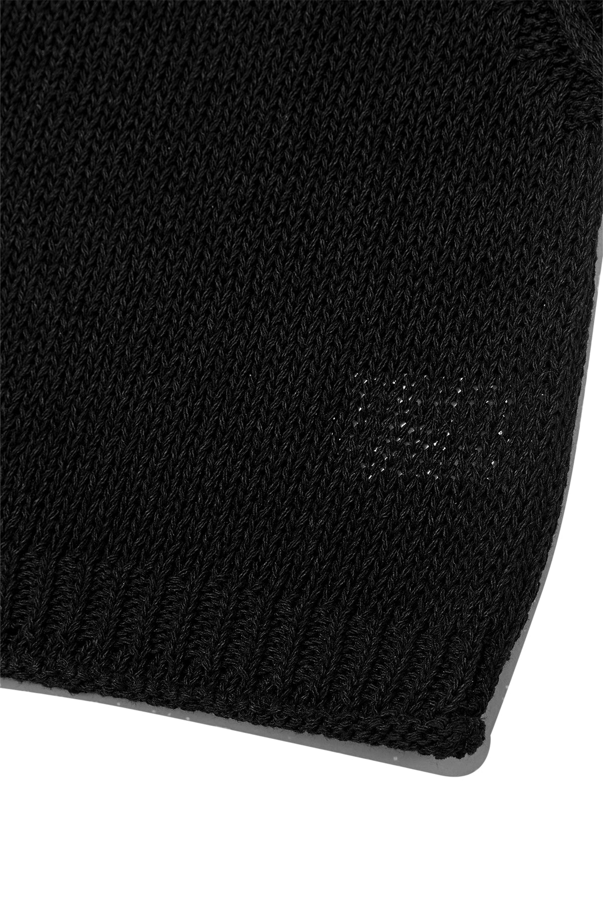 Matin Kim - Three Quarter Sleeve Logo Knit Pullover (Black) product image 4 | TRAB K-Fashion Australia