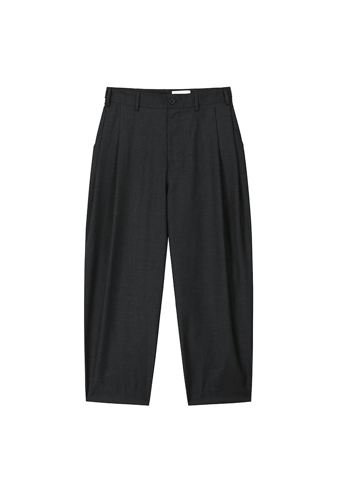 Art if acts - Wool Side Two Tuck Pants (Charcoal) product image 5 | TRAB K-Fashion Australia