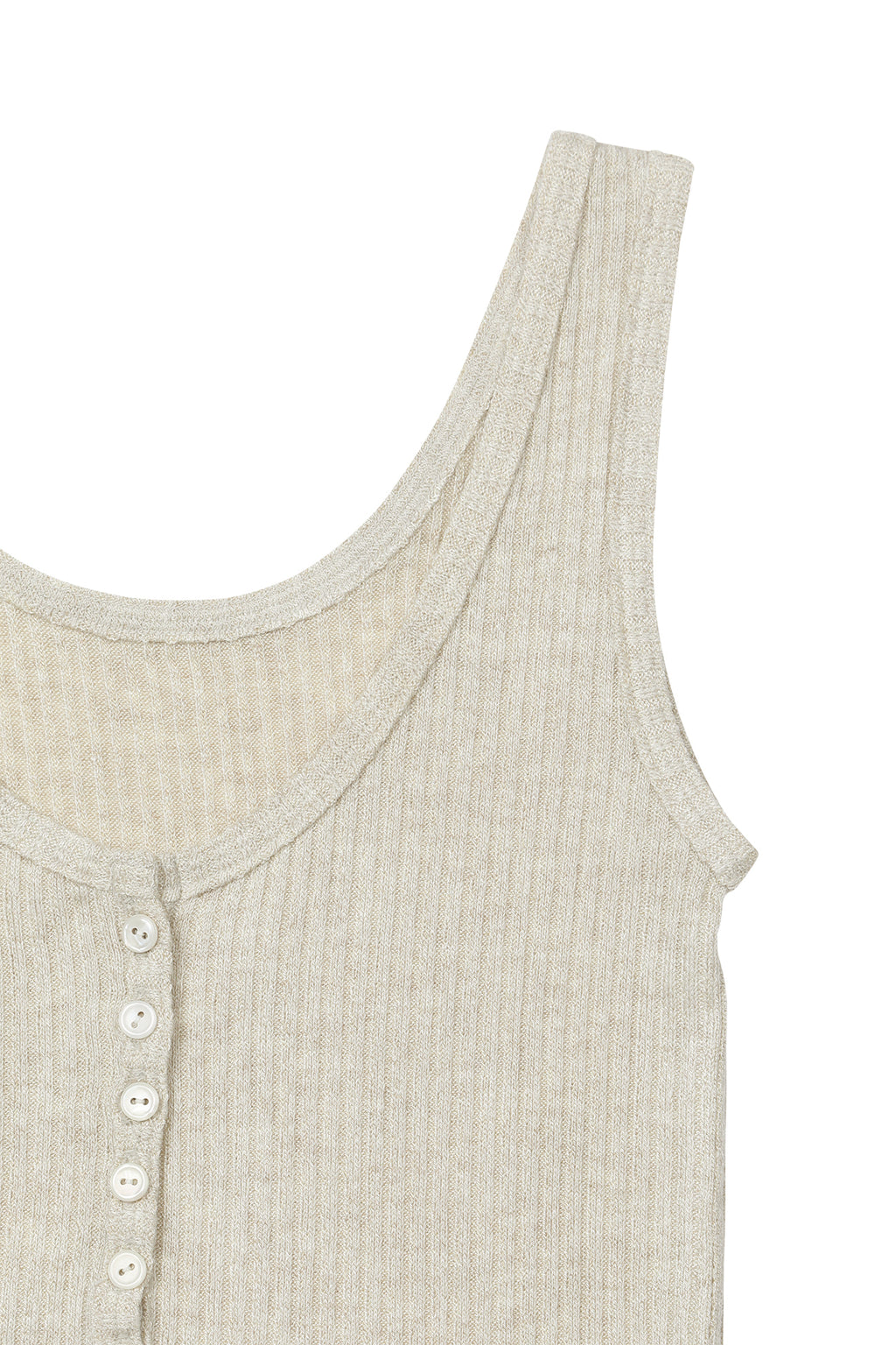 Deinet - Button Point Sleeveless (Beige) product image 4 | TRAB K-Fashion Australia