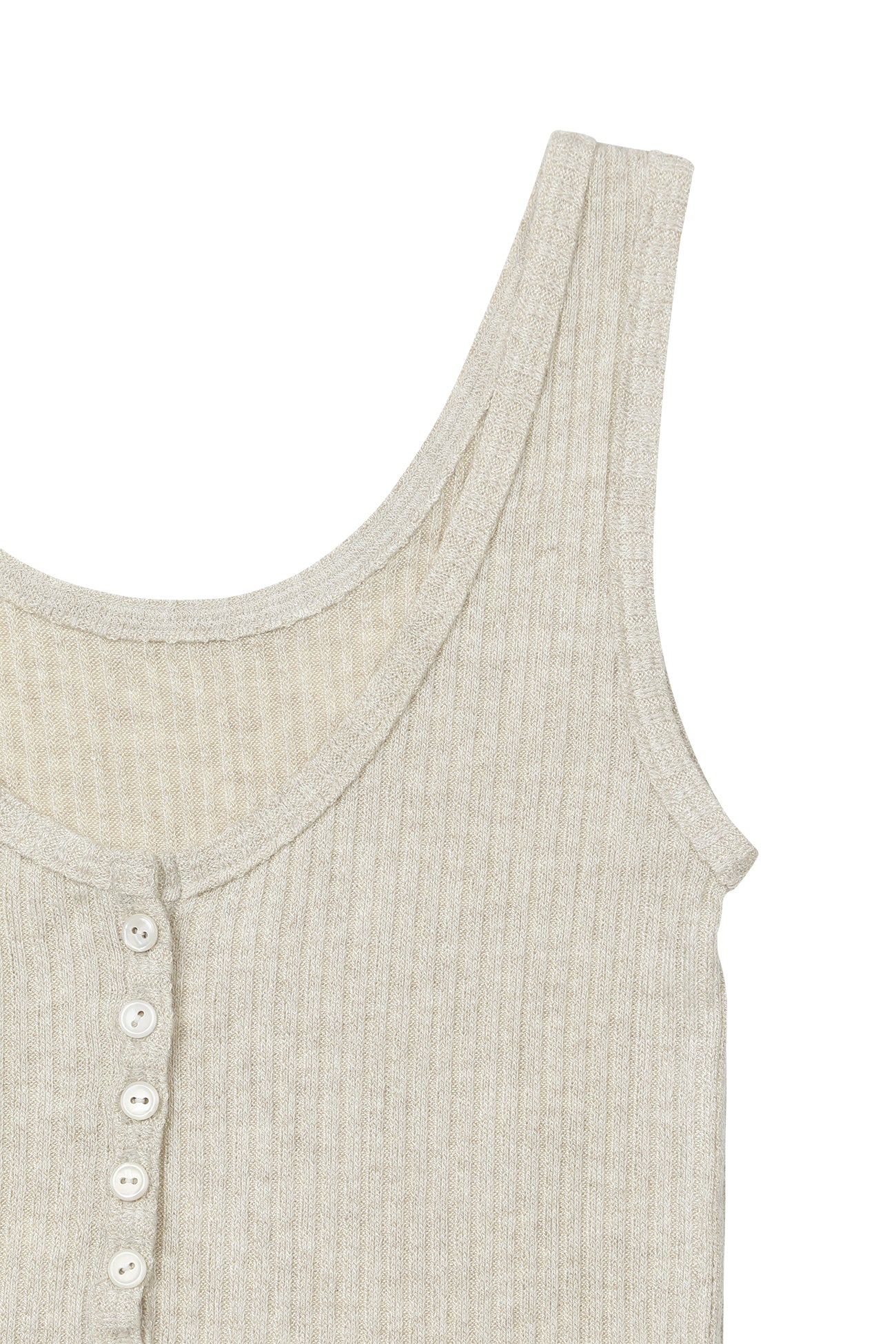 Deinet - Button Point Sleeveless (Beige) product image 4 | TRAB K-Fashion Australia