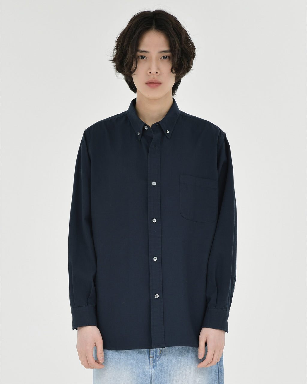 Brownyard - Button Down Shirt (Dark Navy) product image 1 | TRAB K-Fashion Australia