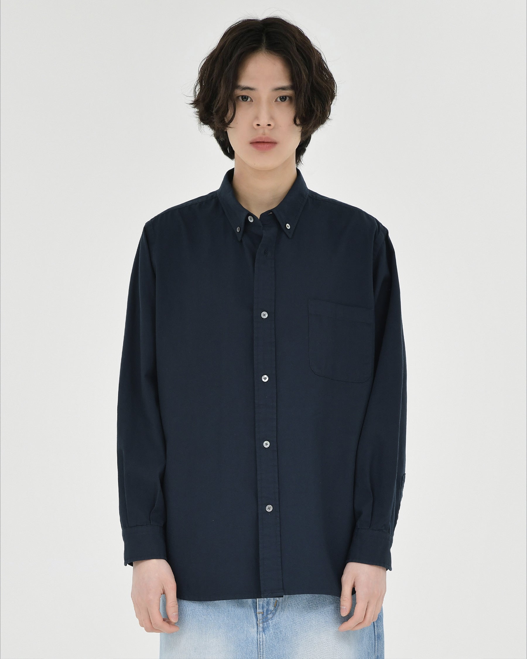 Brownyard - Button Down Shirt (Dark Navy) product image 1 | TRAB K-Fashion Australia