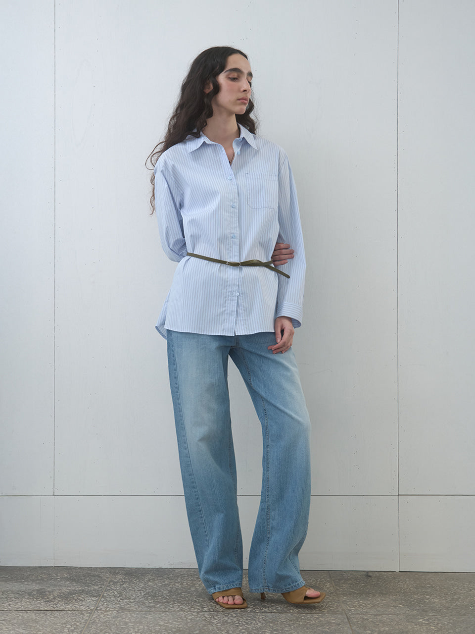 Kijun - Washed Relaxed Fit Jeans (Blue) product image 6 | TRAB K-Fashion Australia