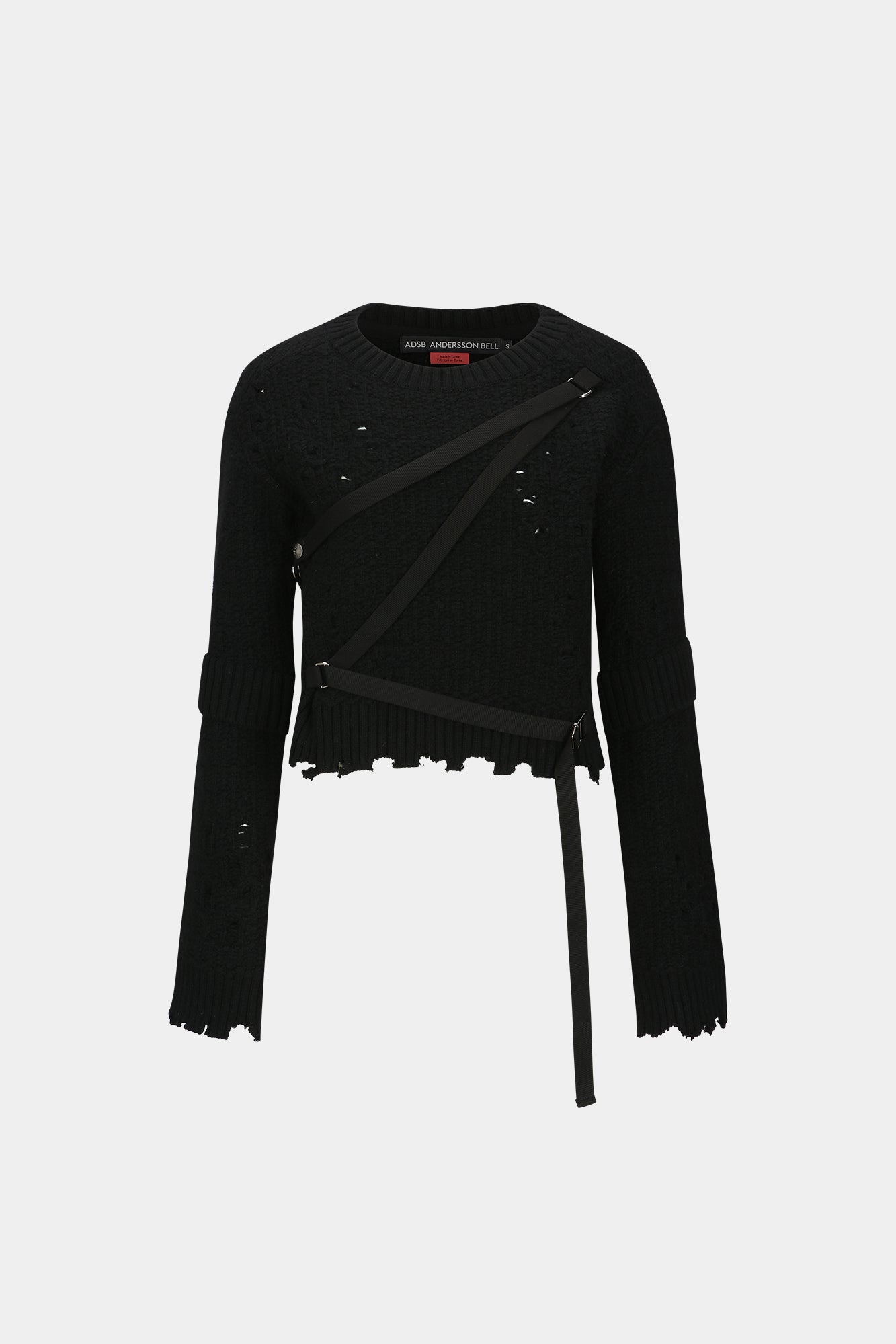 Andersson Bell - Nora Strap Knit Pullover (Black) product image 7 | TRAB K-Fashion Australia