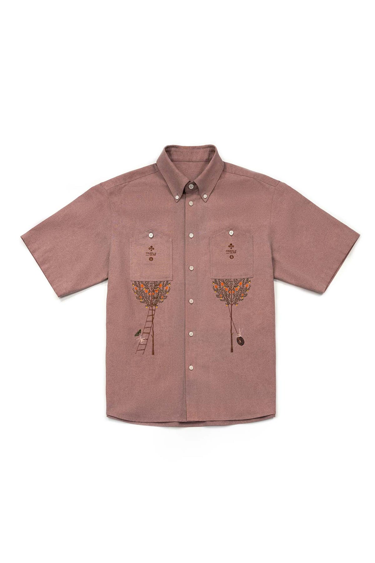 Ioedle - Root House Embroidered Shirt (Pink) product image 2 | TRAB K-Fashion Australia