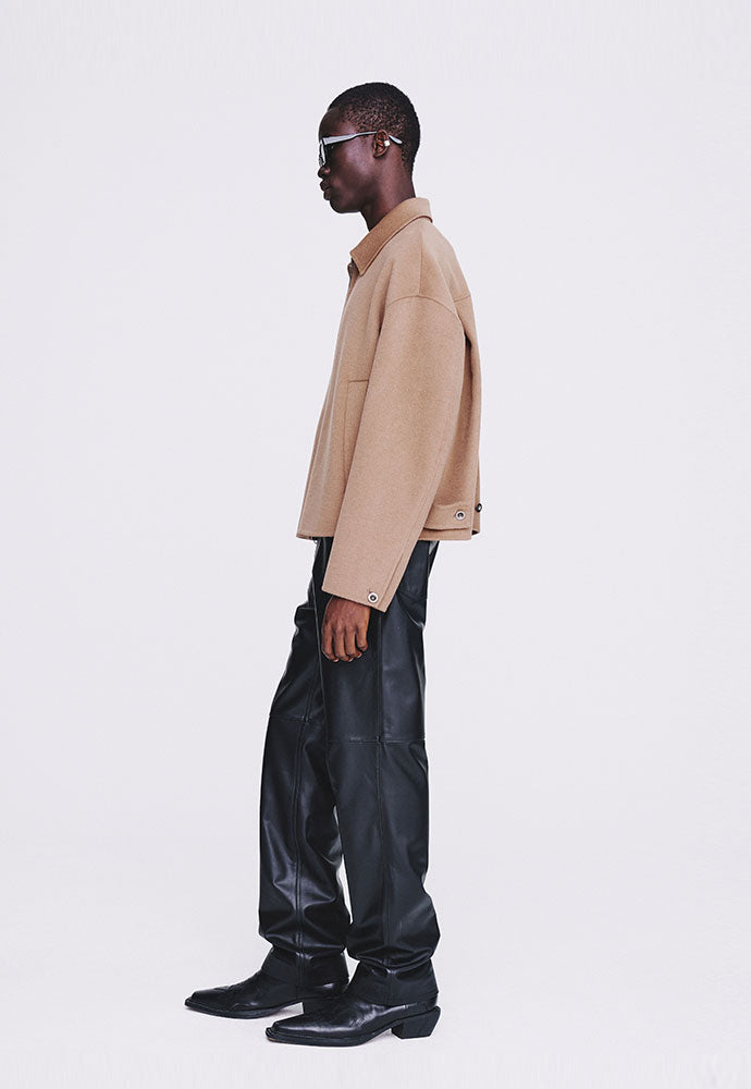 Tonywack - Handmade Cashmere Zipped Blouson Jacket (Camel) product image 2 | TRAB K-Fashion Australia