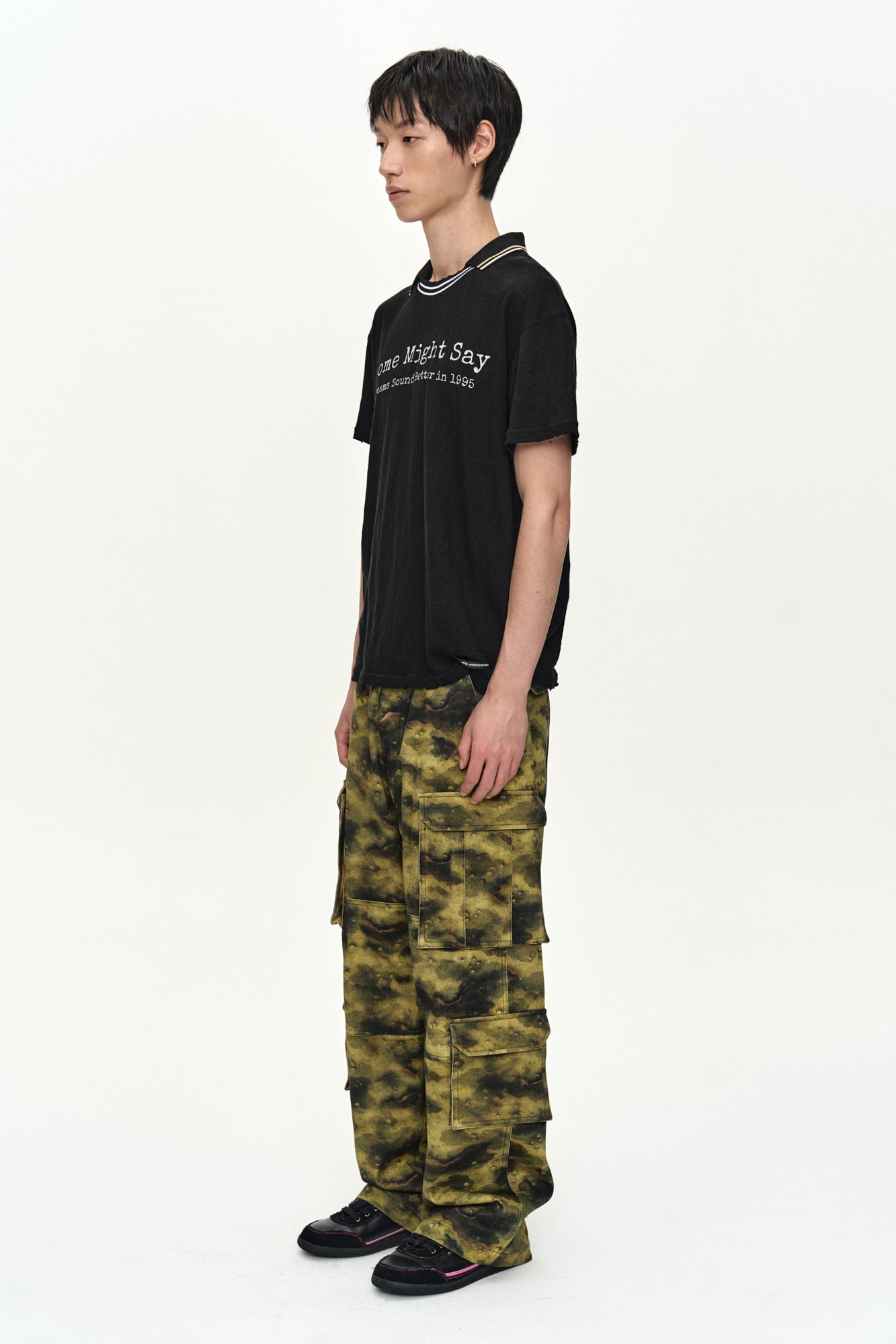Andersson Bell - Brit Layered Collar T-Shirt (Black) product image 3 | TRAB K-Fashion Australia