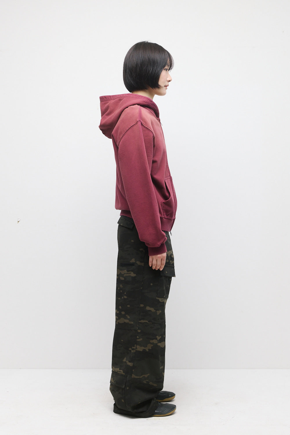 Hatchingroom - VTG Hoodie (Bleached Dark Red) product image 4 | TRAB K-Fashion Australia
