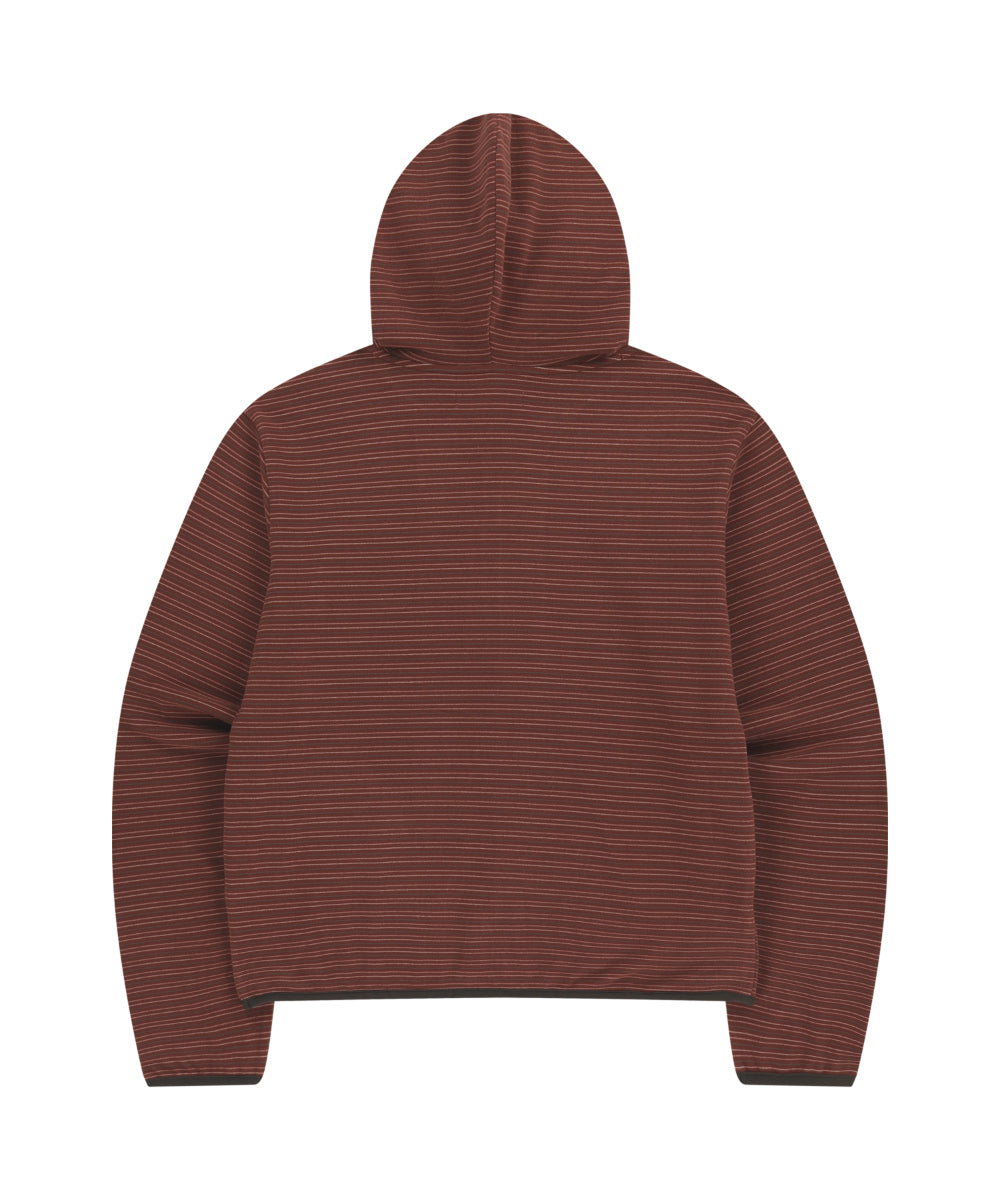 Coyseio - Stripe Fleece Hood Zip-Up (Red) product image 18 | TRAB K-Fashion Australia