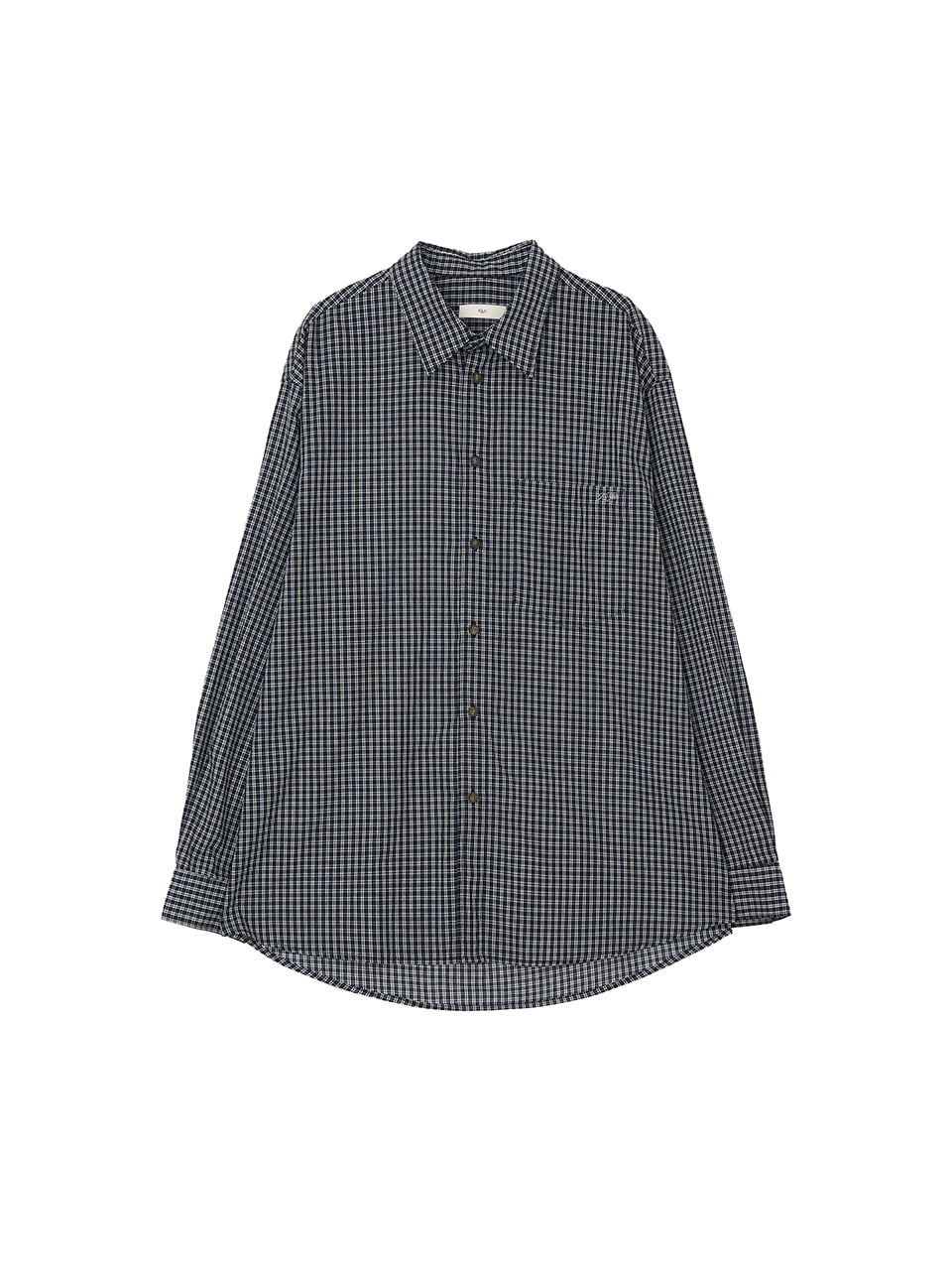 Kijun - Ivy Classic Check Shirt (Navy) product image 6 | TRAB K-Fashion Australia