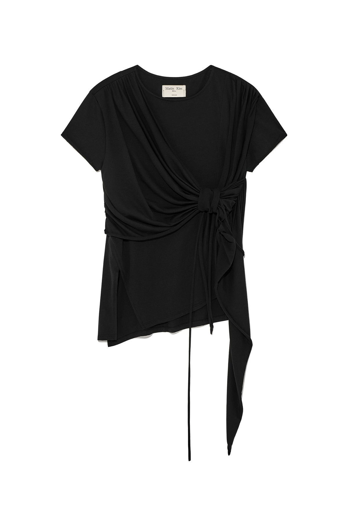 Matin Kim - Tied Detail String Top (Black) product image 1 | TRAB K-Fashion Australia