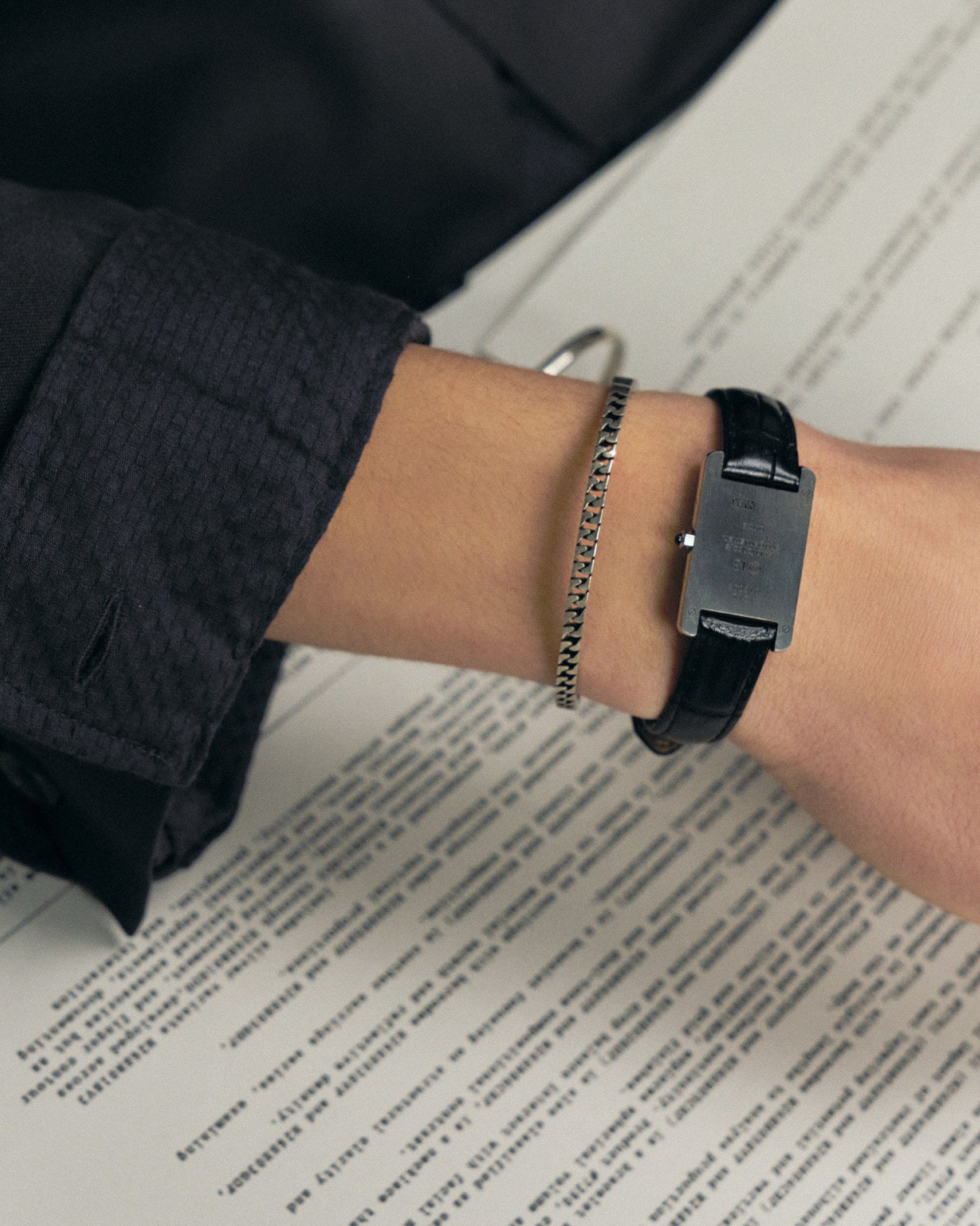 Numbering - Half & Half Bangle Bracelet #5952 product image 1 | TRAB K-Fashion Australia