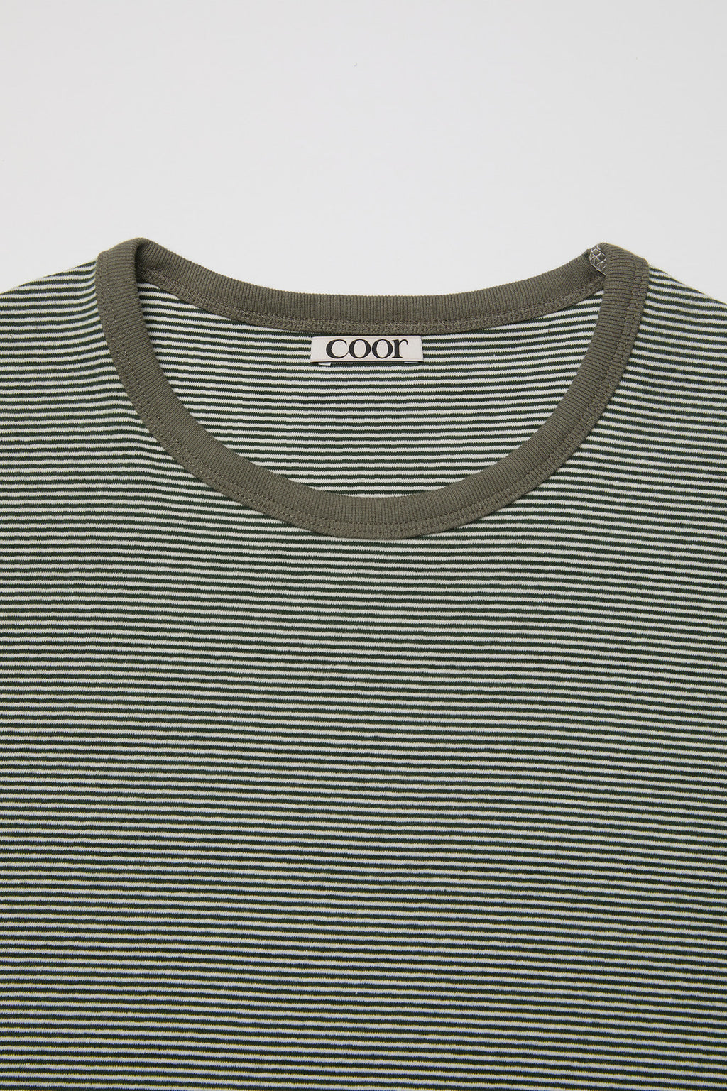 Coor - Stripe Ringer T-Shirt (Dark Green) product image 5 | TRAB K-Fashion Australia