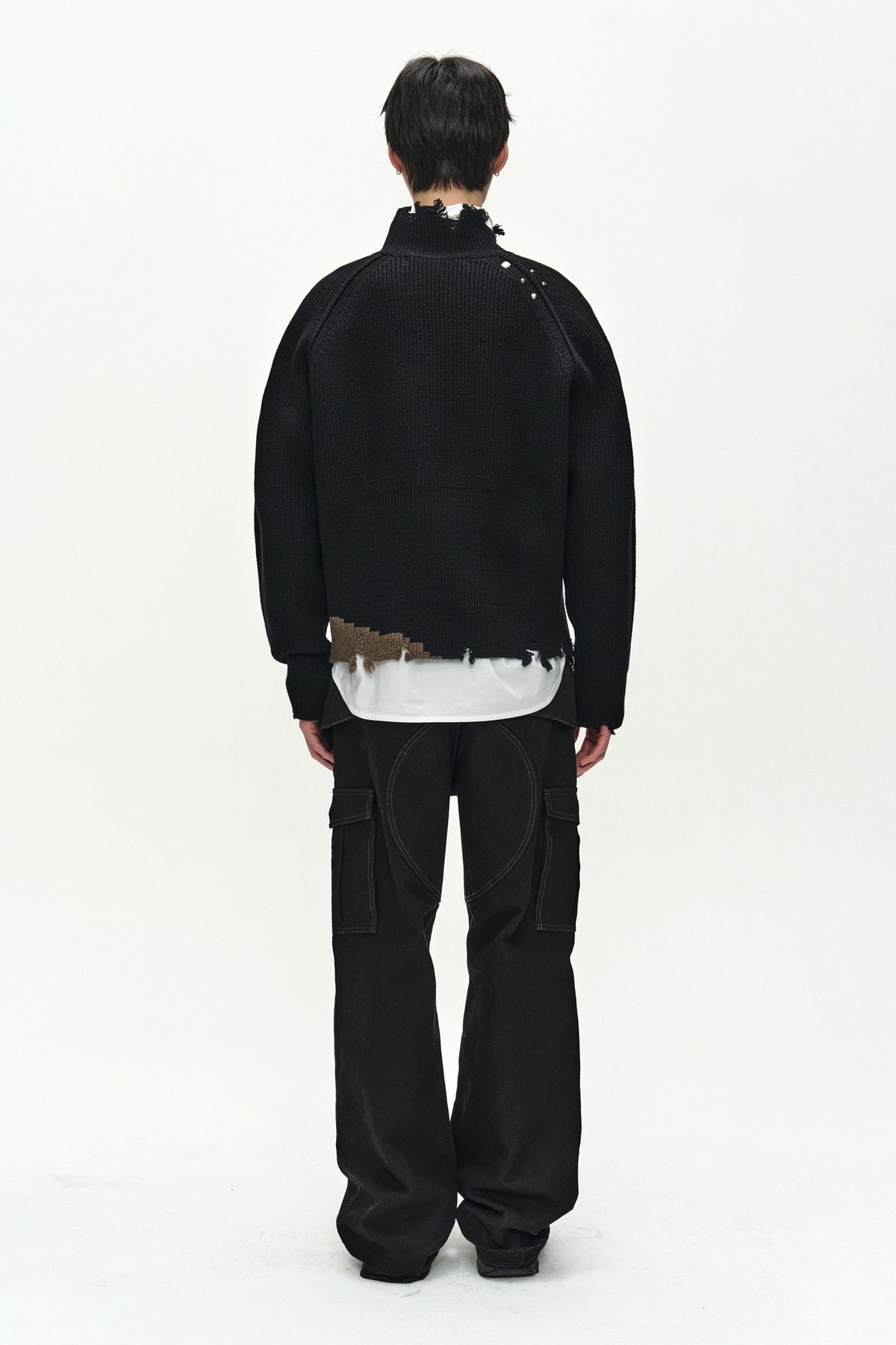 Andersson Bell - Locha Turtle-Neck Sweater (Black) product image 5 | TRAB K-Fashion Australia