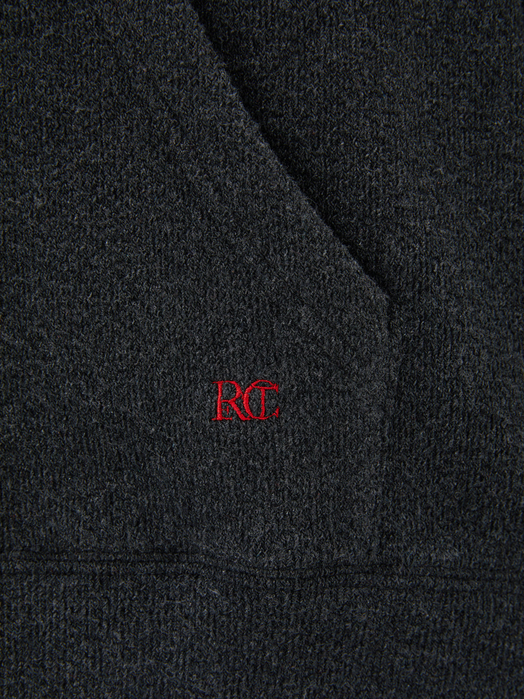 Recto - Mens Rc Embroidered Hoodie (Charcoal Grey) product image 4 | TRAB K-Fashion Australia