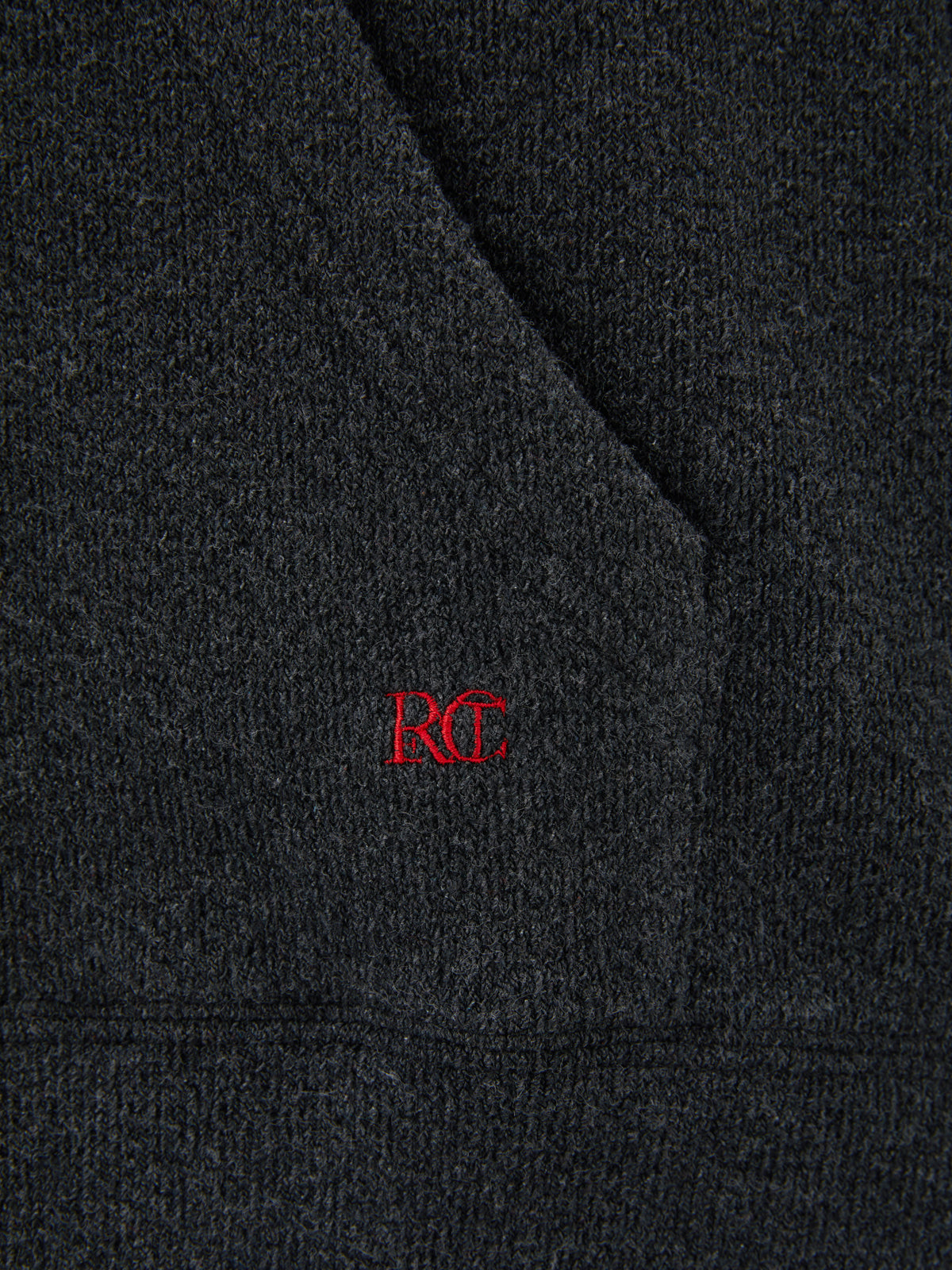 Recto - Mens Rc Embroidered Hoodie (Charcoal Grey) product image 4 | TRAB K-Fashion Australia