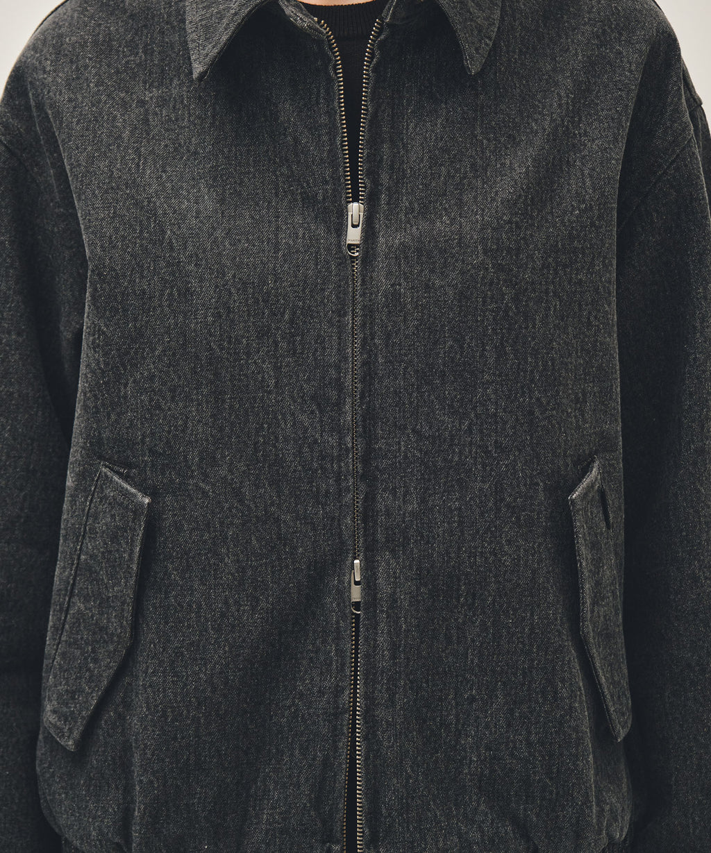 Marithe & Francois Girbaud - Denim Harrington Jacket (Gray) product image 4 | TRAB K-Fashion Australia