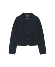 Coyseio - Rounded Raw Hem Jacket (Navy) product image 1 | TRAB K-Fashion Australia