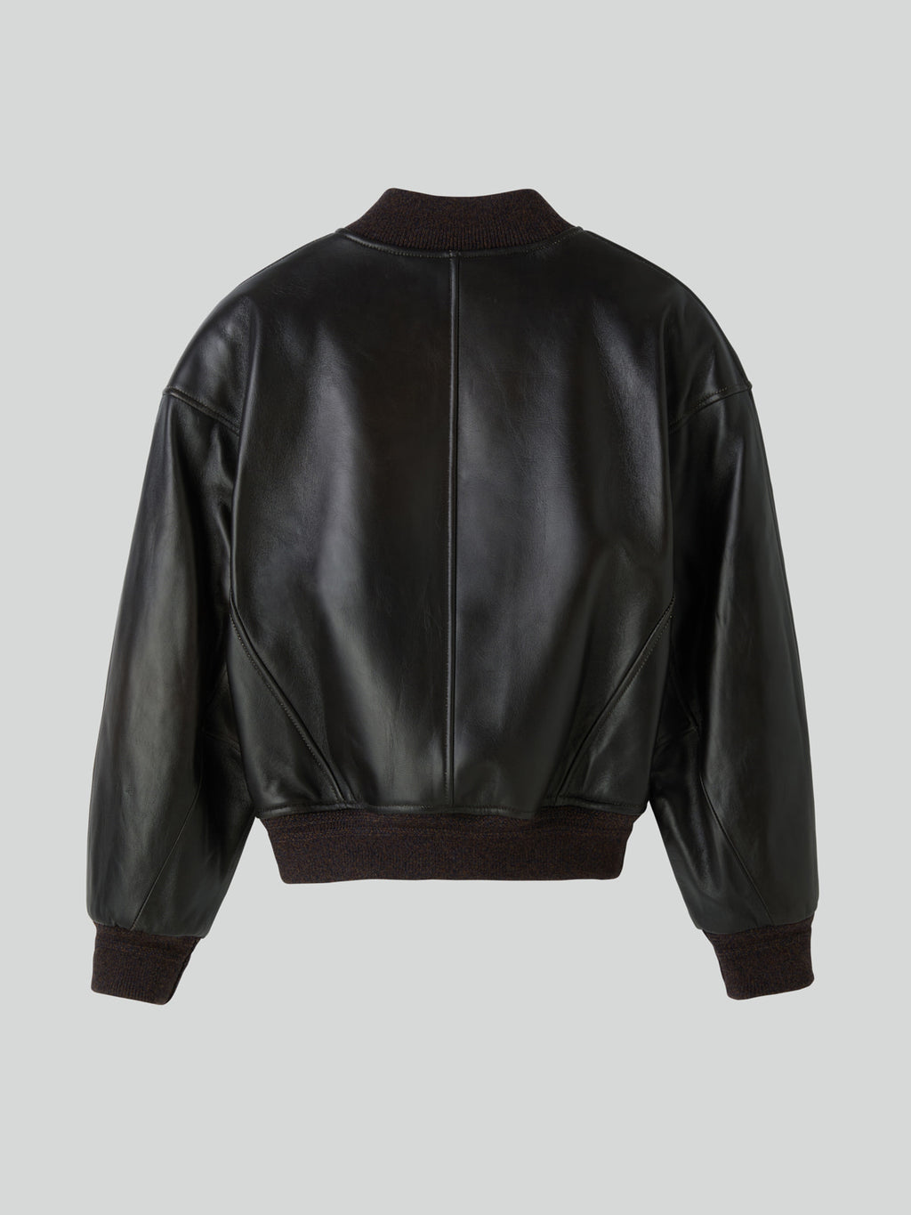 Recto - Vintage Effect Leather Bomber (Vintage Brown) product image 10 | TRAB K-Fashion Australia