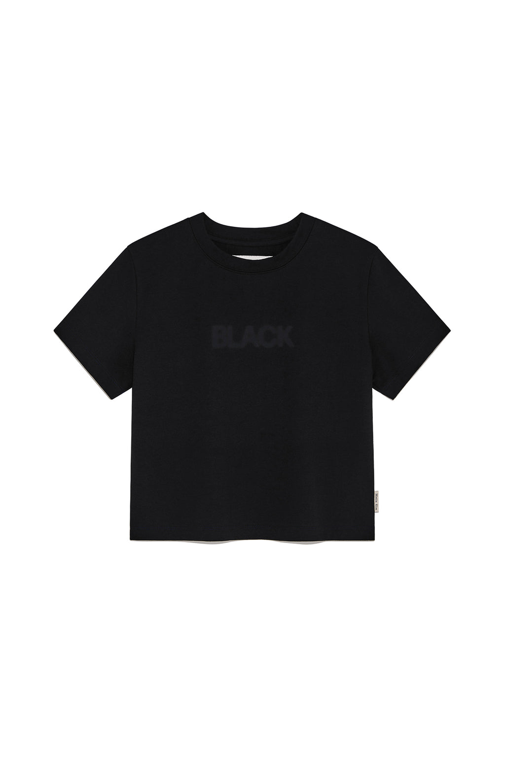 Matin Kim - Color Name Printing Top (Black) product image 1 | TRAB K-Fashion Australia