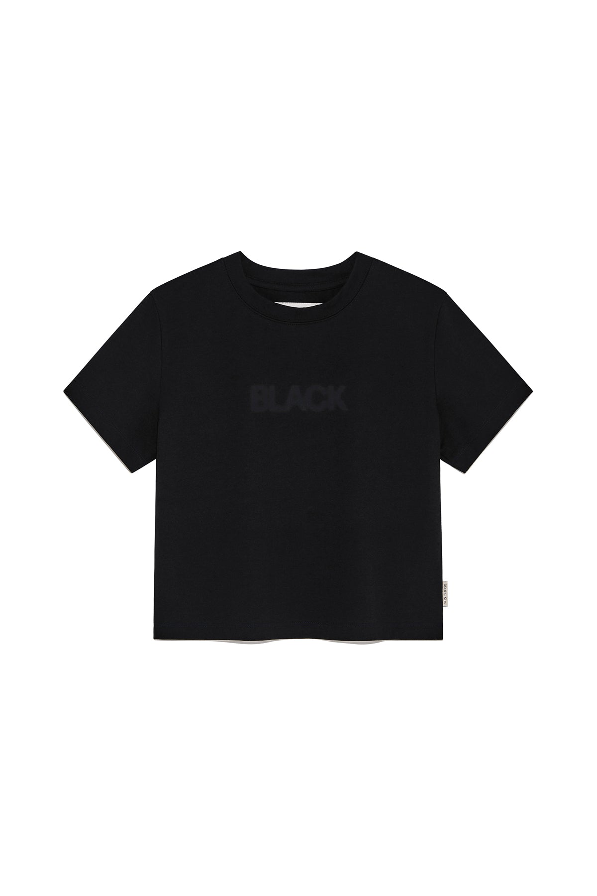 Matin Kim - Color Name Printing Top (Black) product image 1 | TRAB K-Fashion Australia