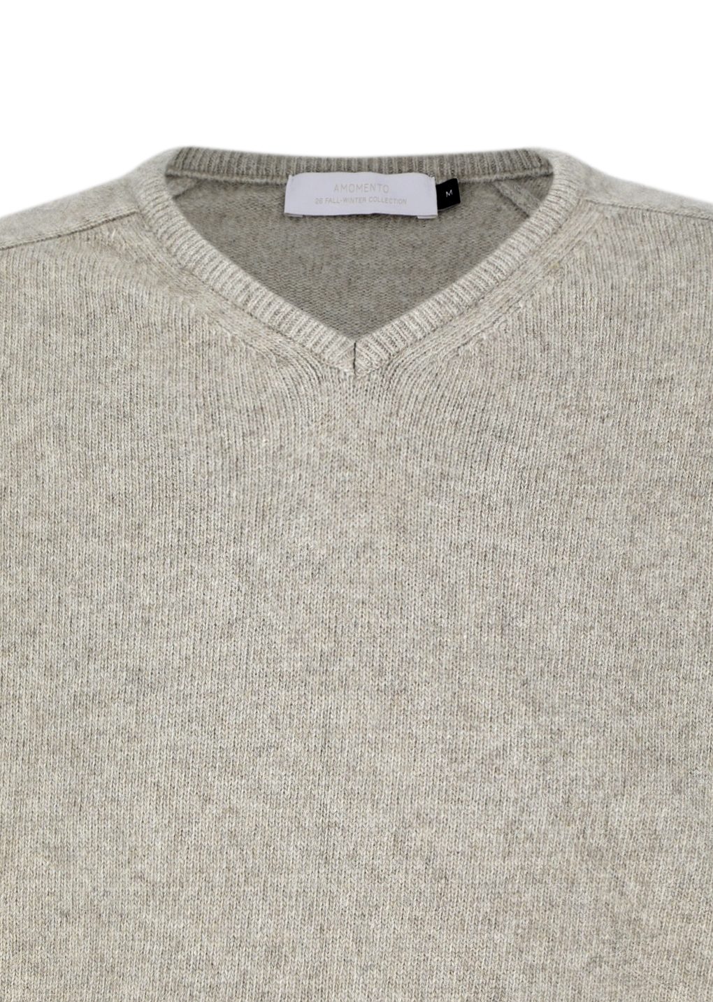 Amomento - Racoon v-neck knit (Beige) product image 16 | TRAB K-Fashion Australia