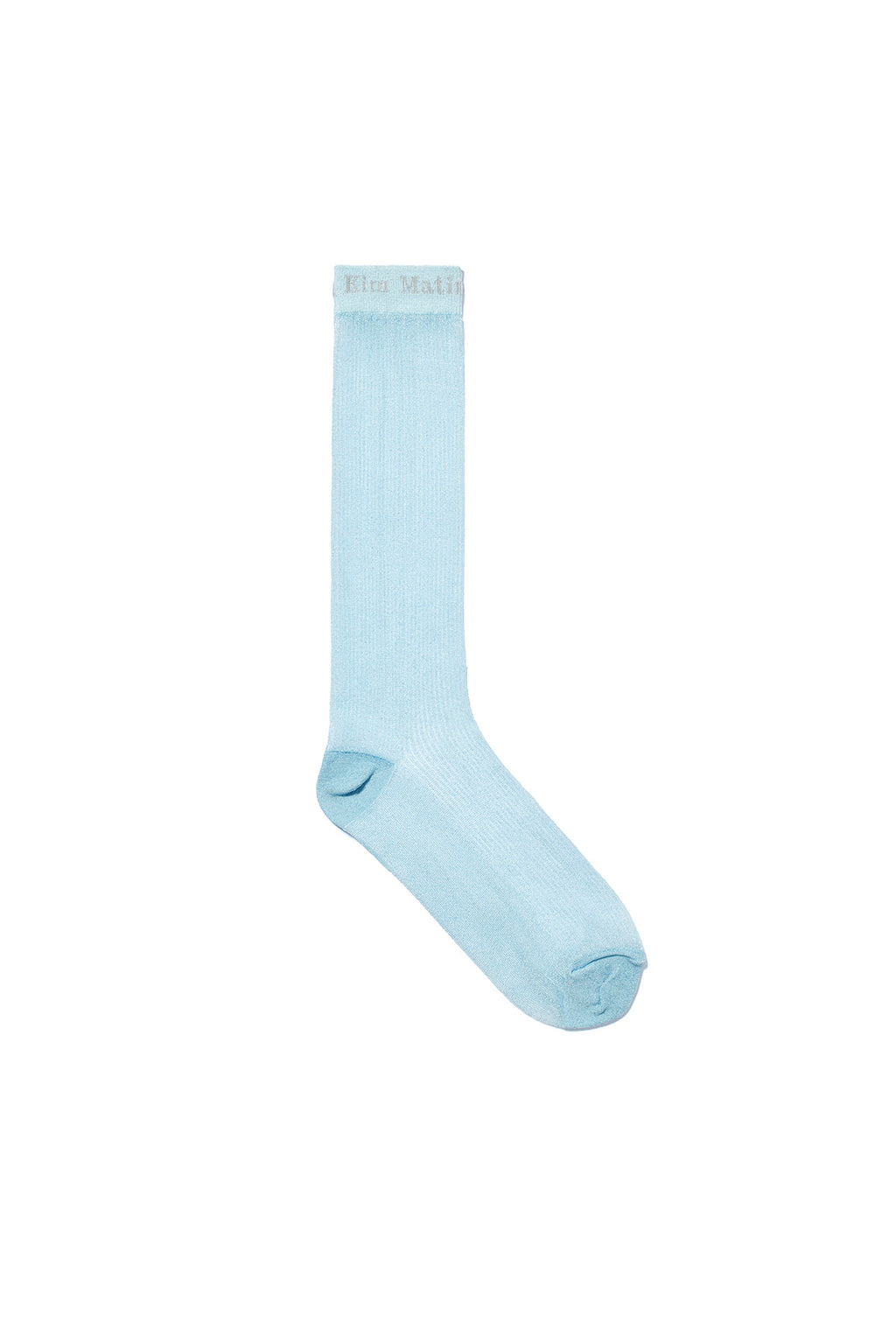 Matin Kim - Sheer Glitter Crew Socks (Sky) product image 1 | TRAB K-Fashion Australia