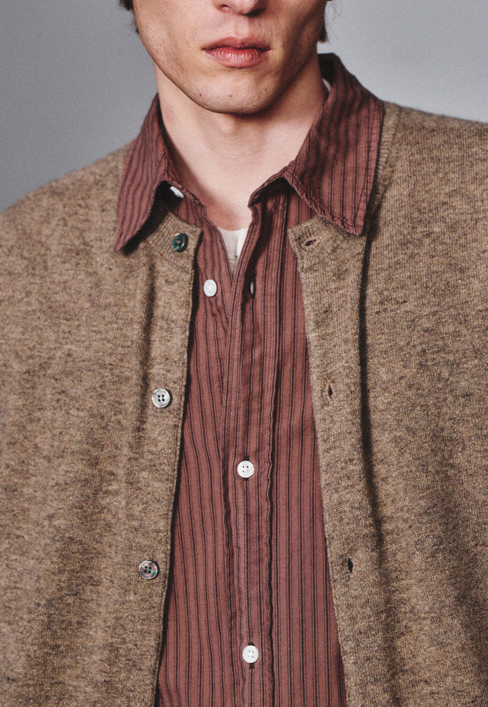 Art if acts - Wholegarment Round Neck Cardigan (French Taupe) product image 6 | TRAB K-Fashion Australia