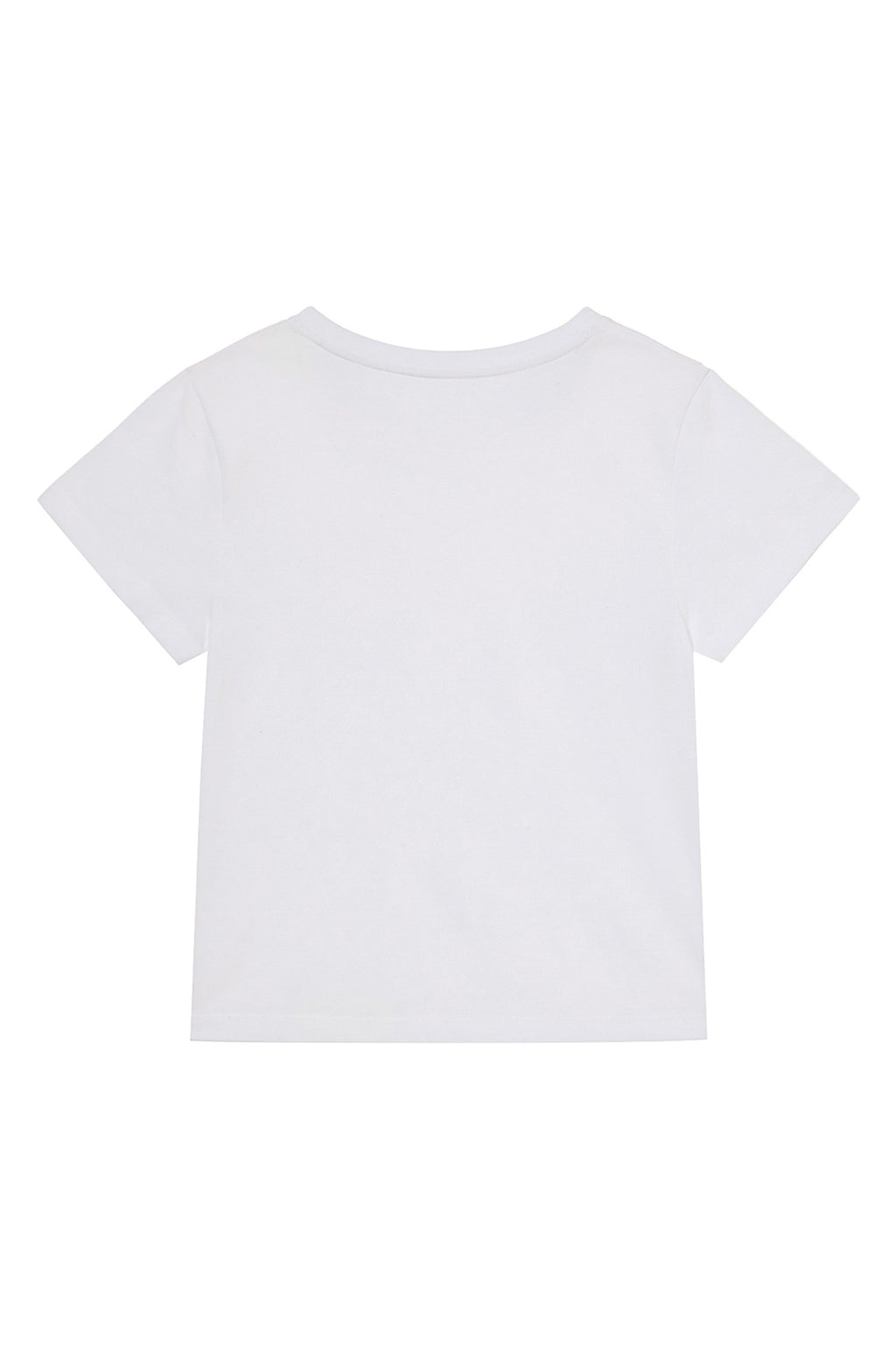 Deinet - Logo Embroidery Slimsized T-Shirt (White) product image 2 | TRAB K-Fashion Australia