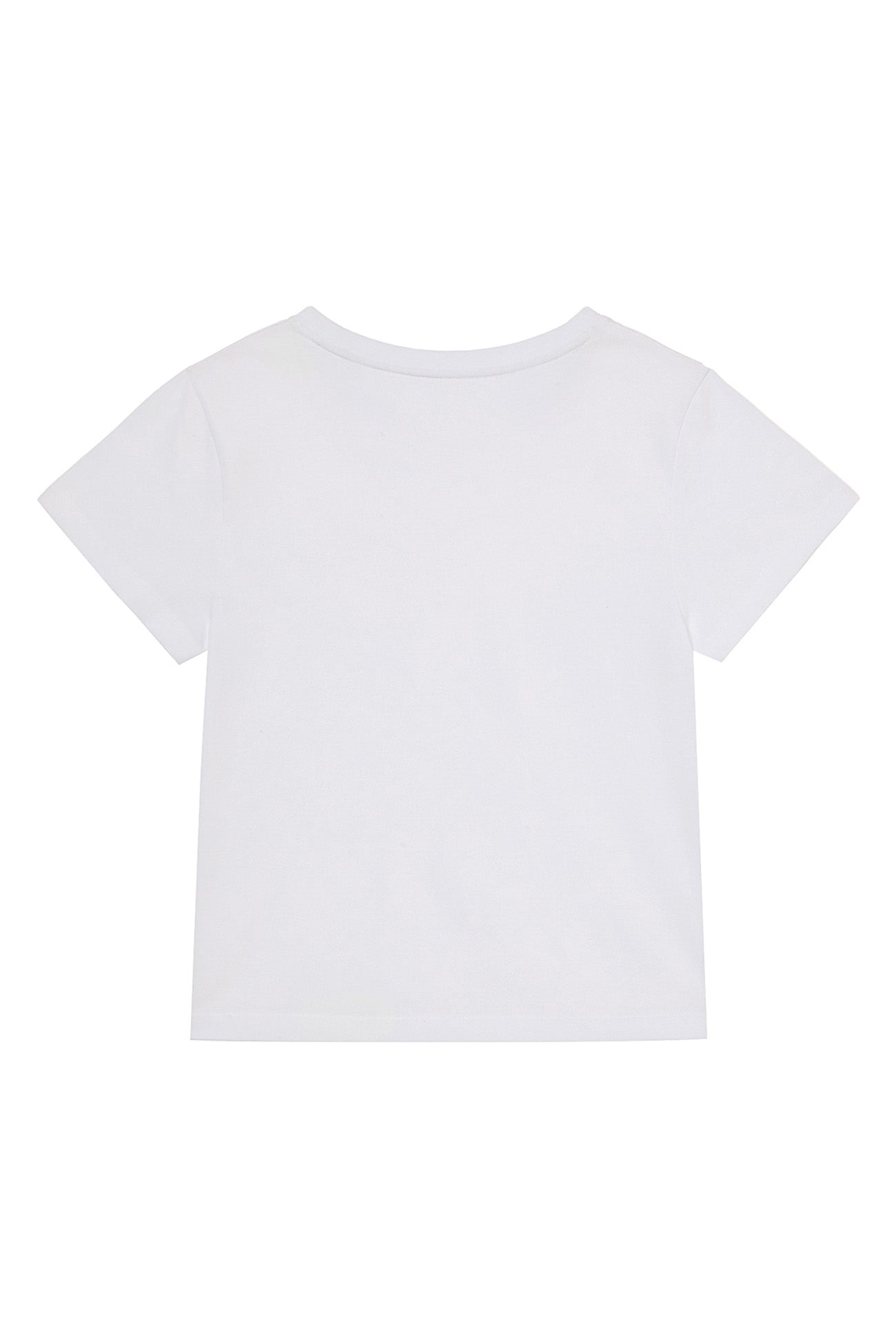 Deinet - Logo Embroidery Slimsized T-Shirt (White) product image 2 | TRAB K-Fashion Australia