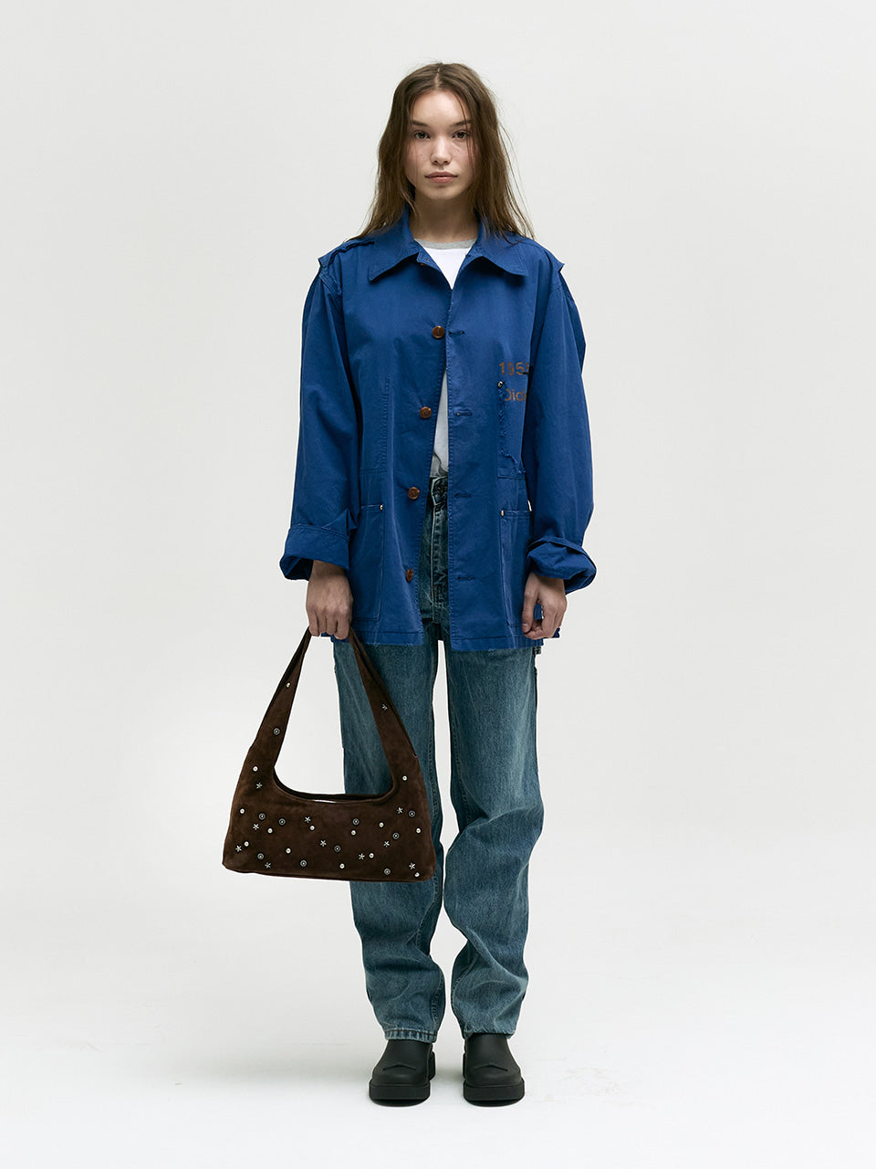 Marge Sherwood - Halter Hobo (Choco Brown Studded Suede) product image 3 | TRAB K-Fashion Australia