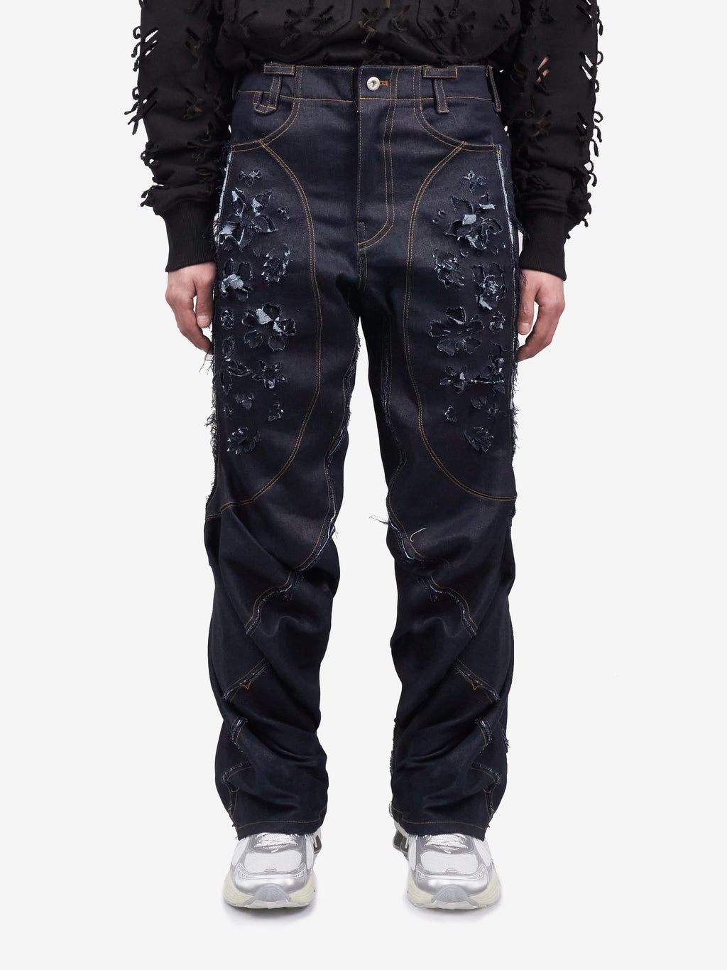 Juntae Kim - Laser-Slashed Twist Pants (OC2) product image 1 | TRAB K-Fashion Australia