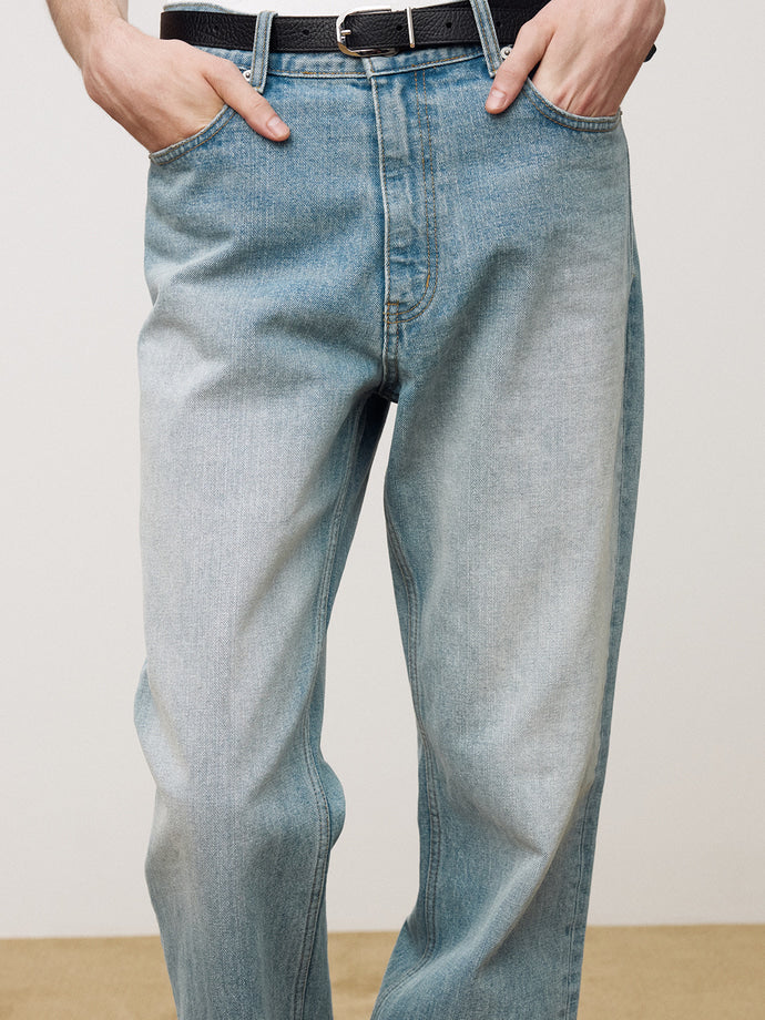 Tonywack - Slim Straight Denim Jeans (Light Blue) product image 6 | TRAB K-Fashion Australia