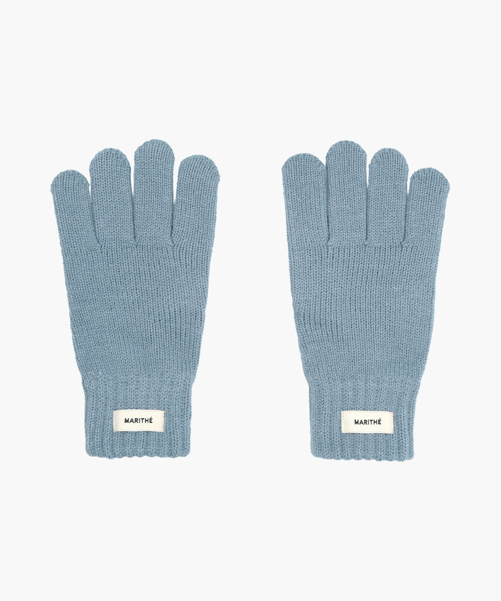 Marithe & Francois Girbaud - Regular Logo Muffler & Glove Set (Light Blue) product image 5 | TRAB K-Fashion Australia