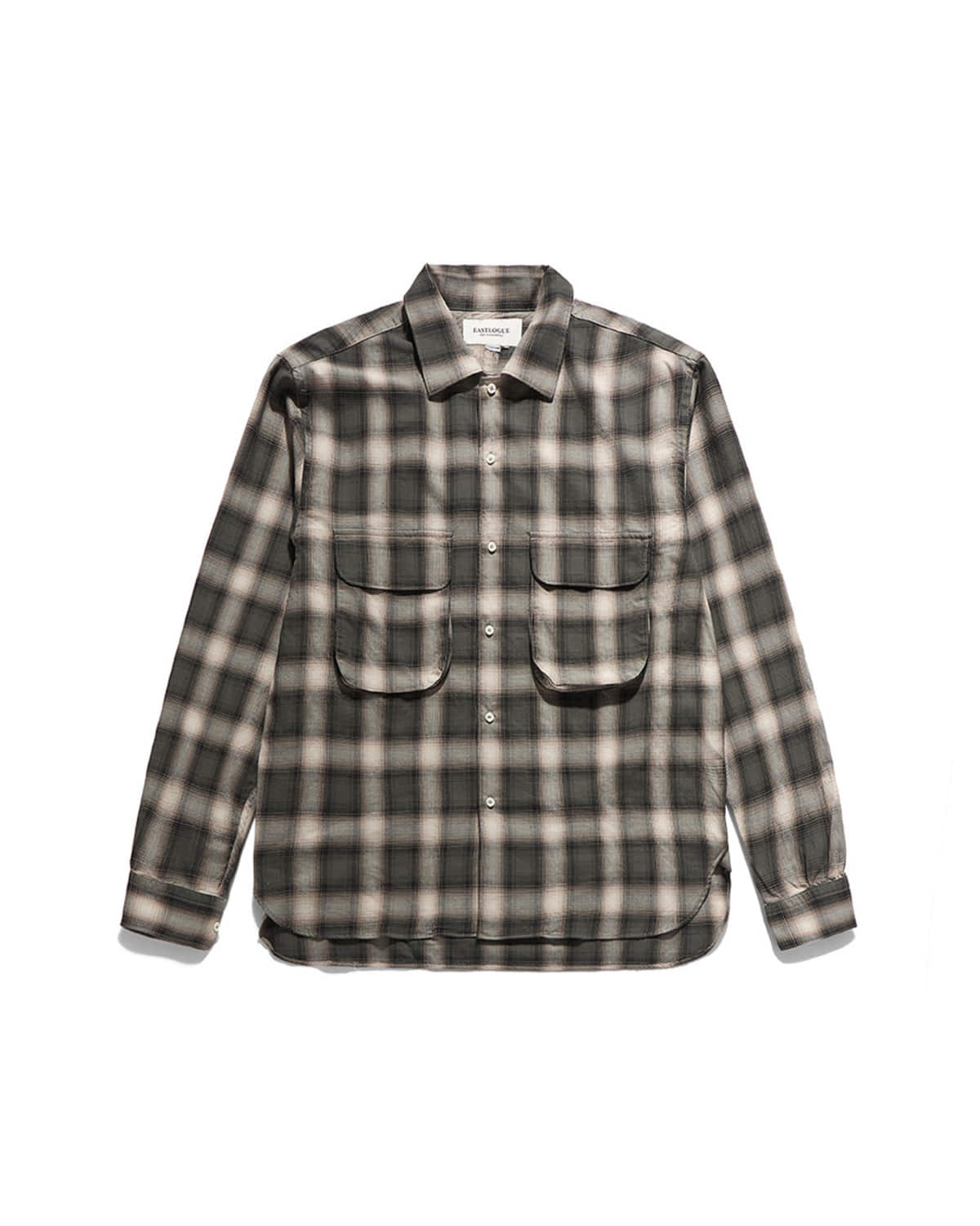 Eastlogue - Comfy Wide Shirts (Green Ombre Check) product image 1 | TRAB K-Fashion Australia