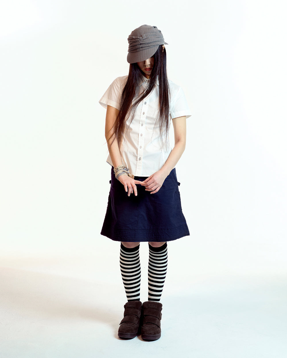 Coyseio - Nana Half Shirt (White) product image 5 | TRAB K-Fashion Australia